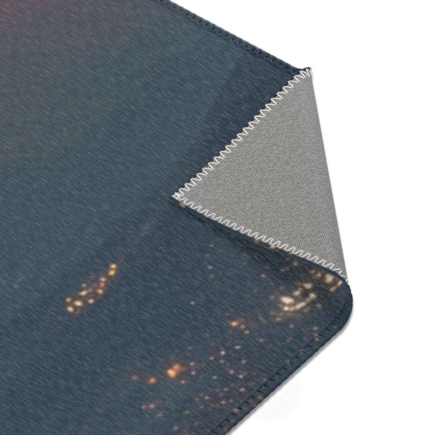 Celestial Fire Comet Area Rugs – Twilight Skyfall Dreamscape