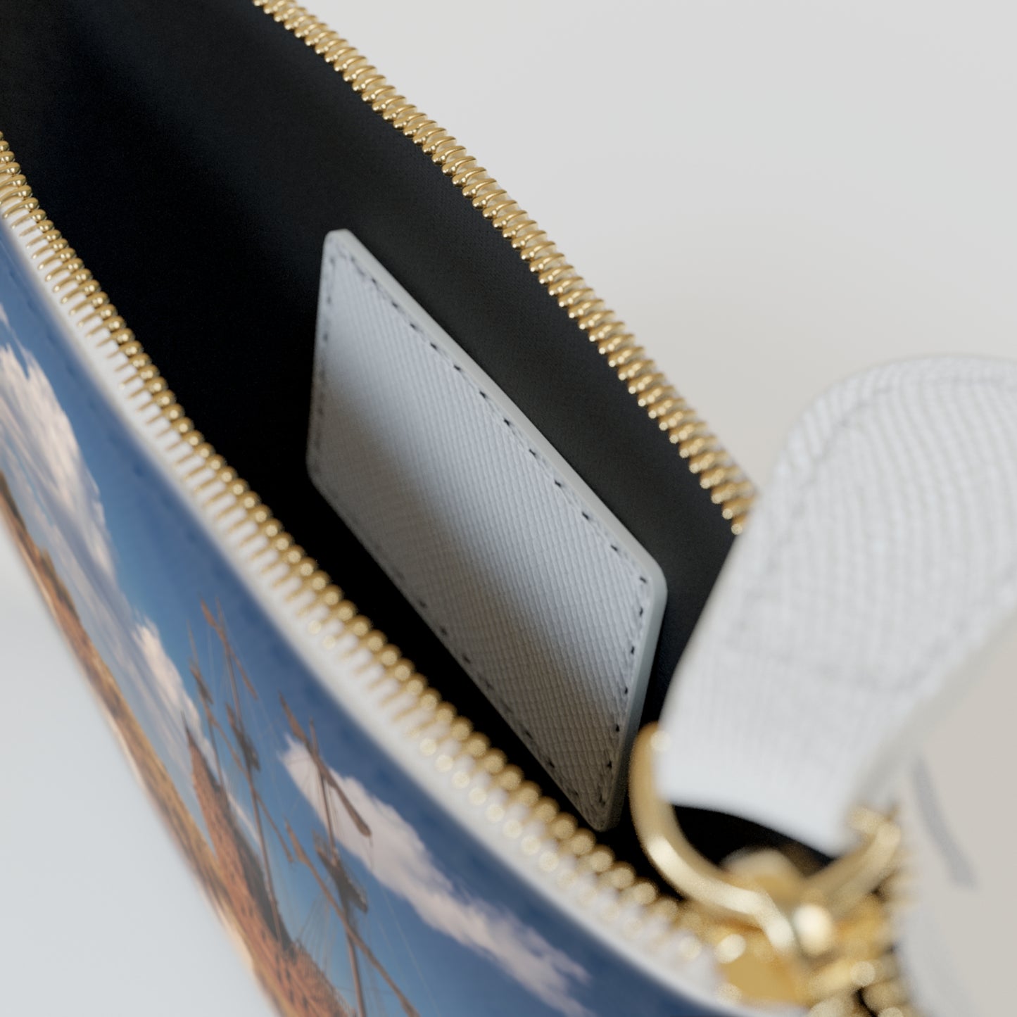 Abandoned Galleon Mini Clutch Bag – Deserted Shipwreck Dreamscape