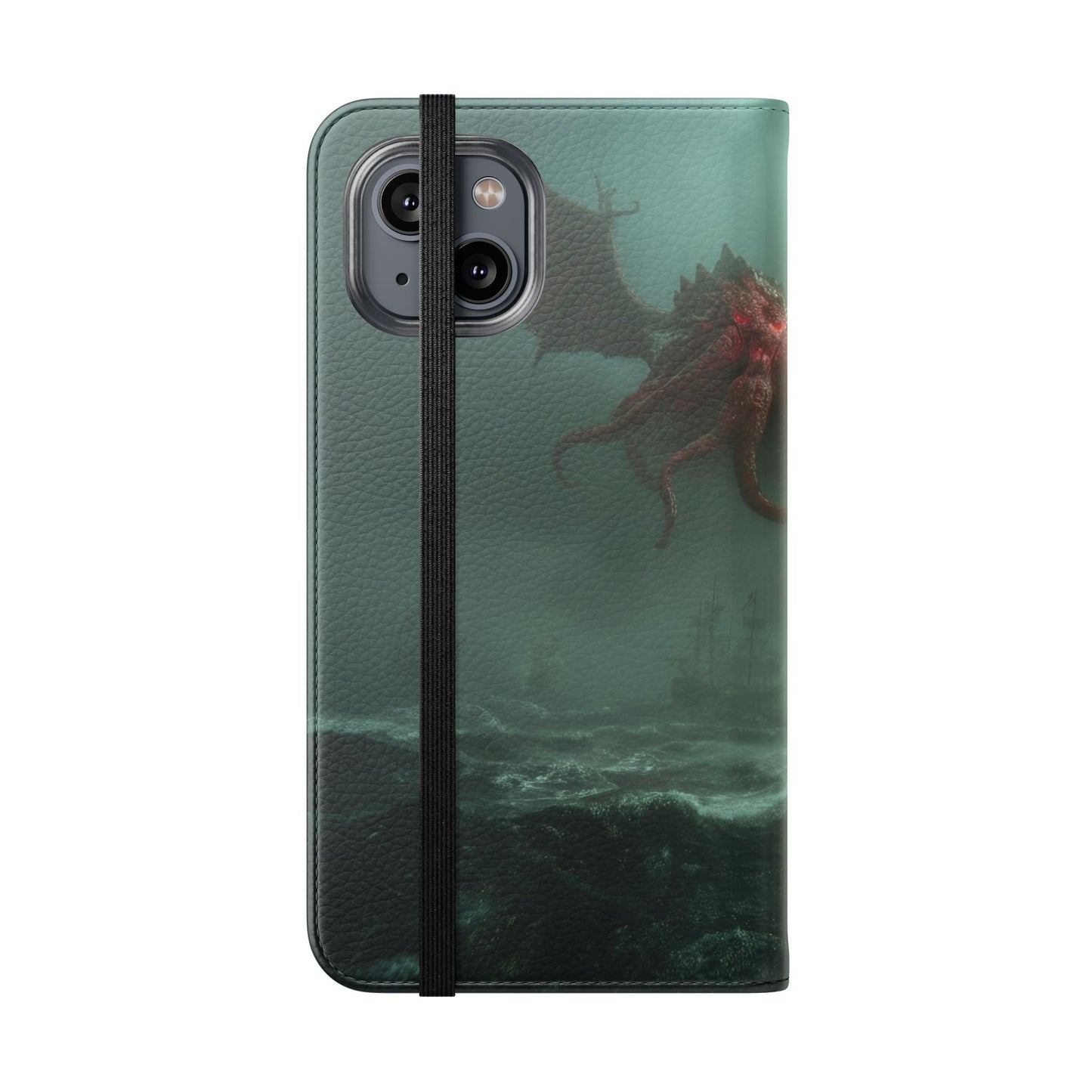 Leviathan Dragon Flip Cases – Crimson Sentinel at Sea