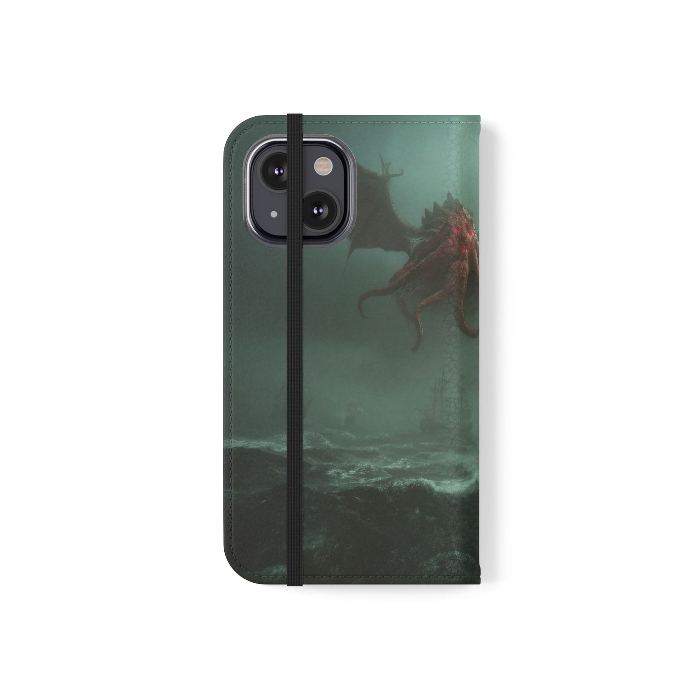 Leviathan Dragon Flip Cases – Crimson Sentinel at Sea