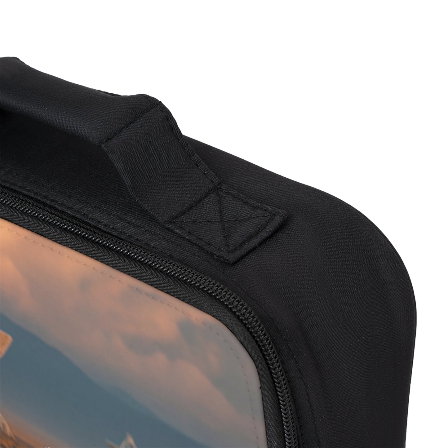 Desert Radio Tower Lunch Bag – Sunset Broadcasts & Rusty Car Dreams