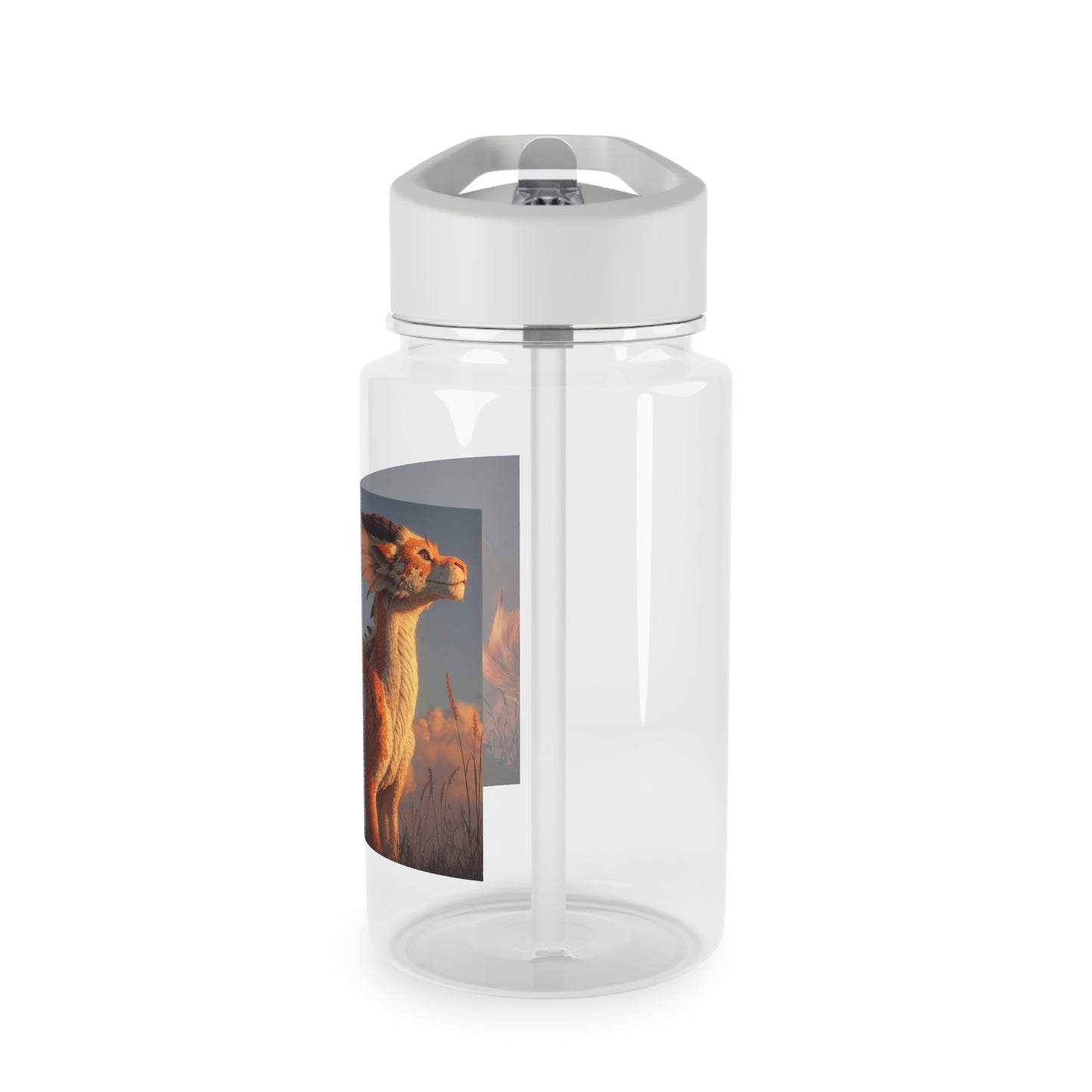 Amber Dawn Dragon Tritan Water Bottle – Sunset Guardian