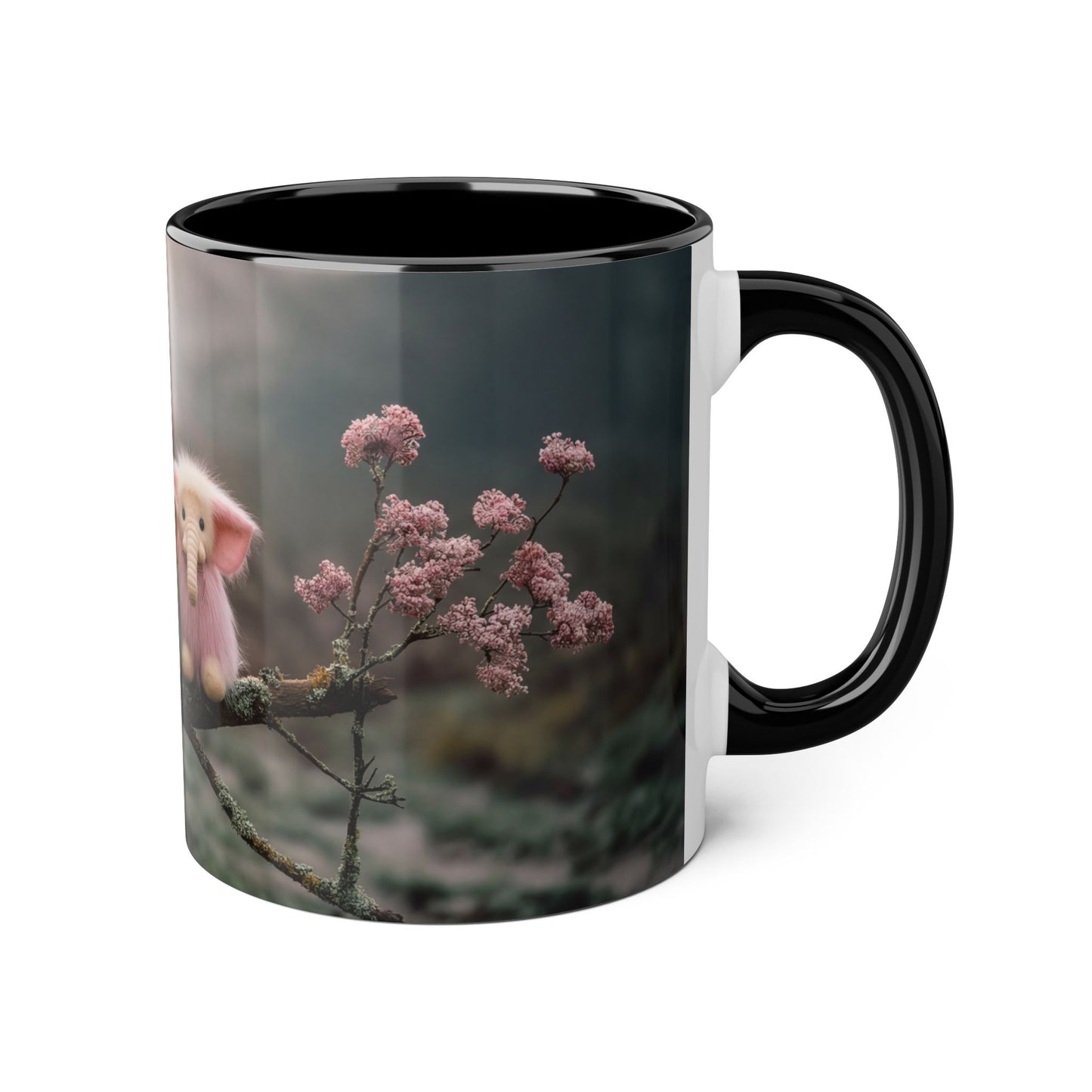 Fuzzy Pink Elephants Accent Mugs, 11oz – Mossy Branch Guardianship