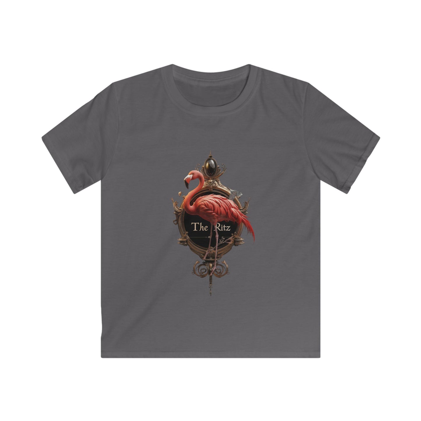 Flamingo Palace Kids Softstyle Tee – The Ritz Royal Crest