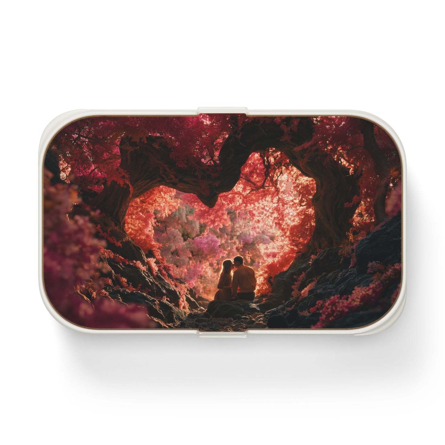 Crimson Canopy Bento Lunch Box – Whispers of a Secret Garden Romance