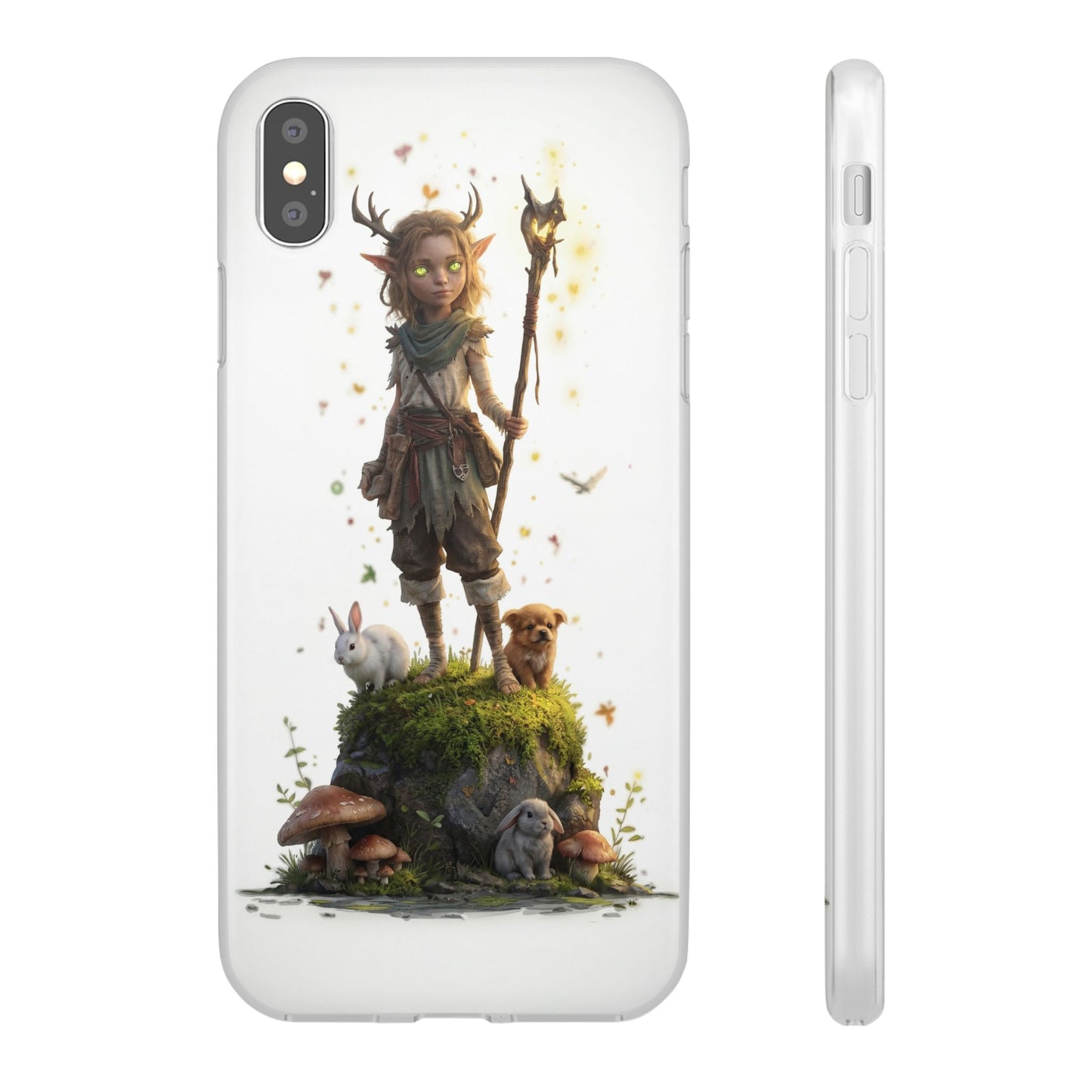 Forest Sentinel Flexi Cases – Luminescent Deerhorn Guardian