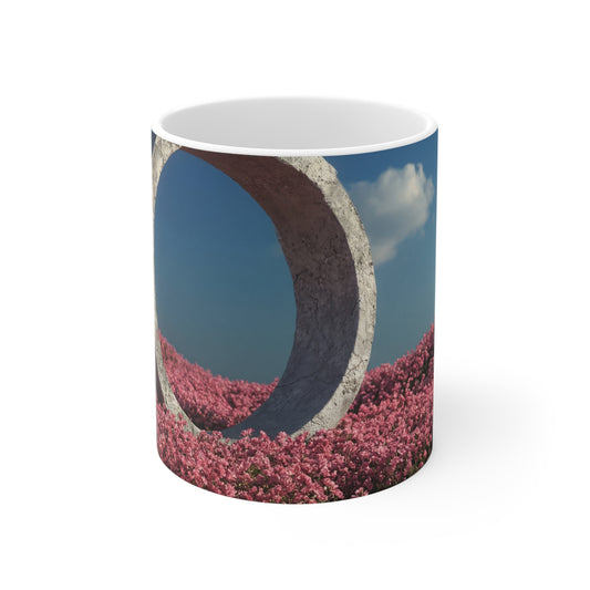Stone Ring in Pink Bloom Ceramic Mugs (11oz\15oz\20oz) – Gateway to Quiet Wonder