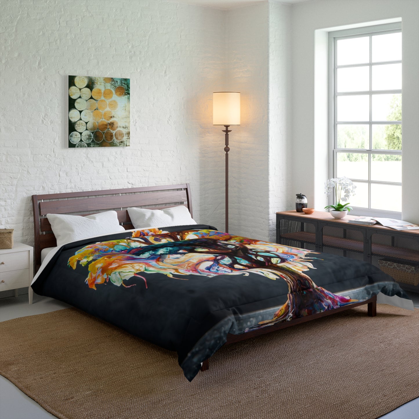 Chromatic Dream Tree Comforter – Liquid Light Fantasy