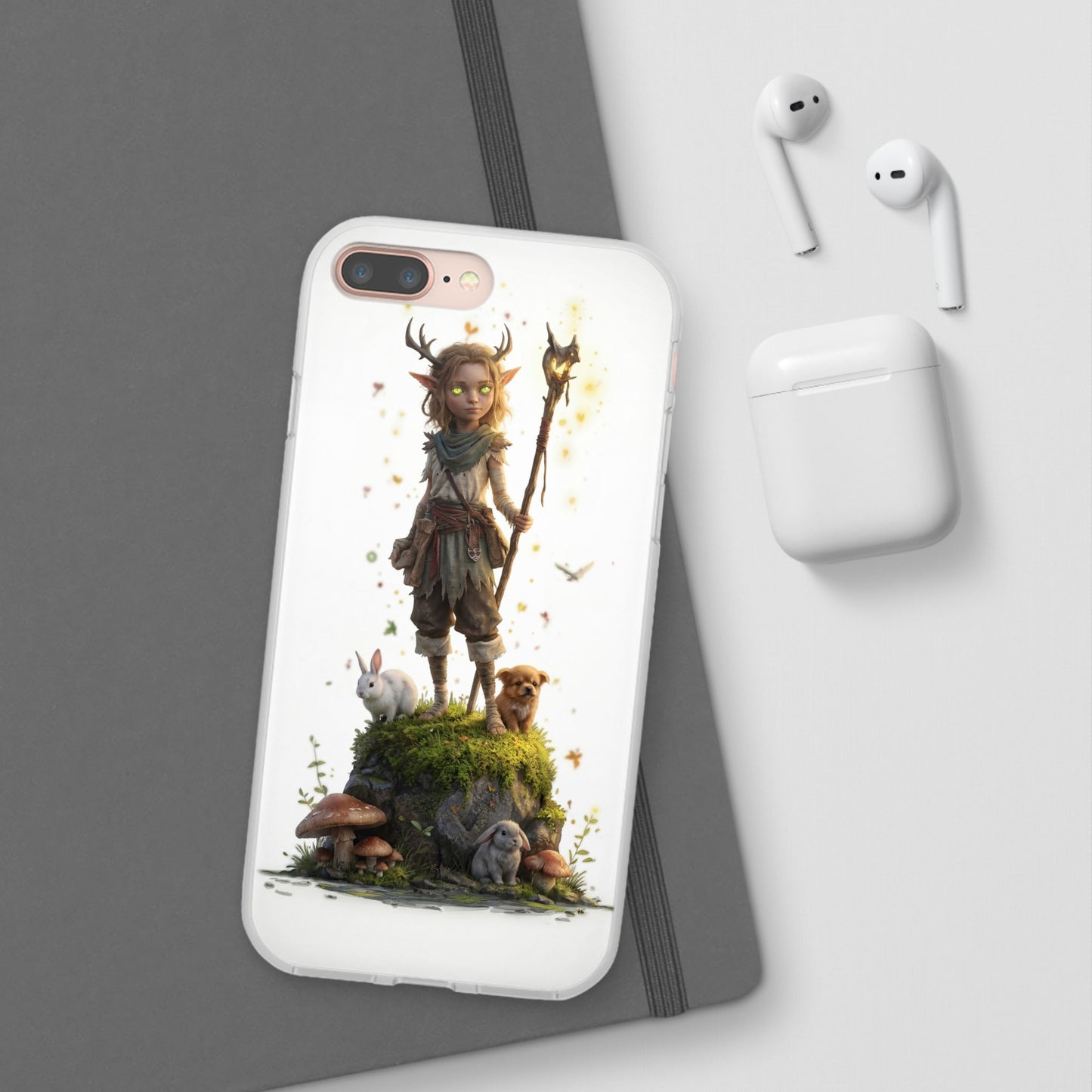 Forest Sentinel Flexi Cases – Luminescent Deerhorn Guardian