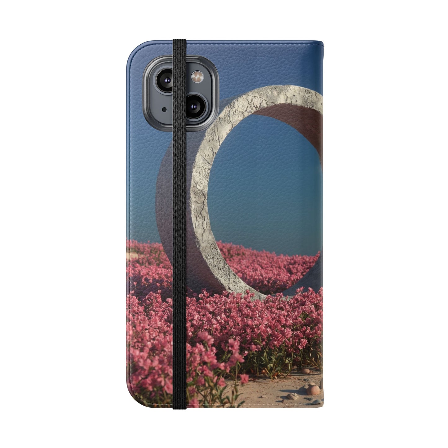 Stone Circle Flip Cases – Pink Flower Field Monument