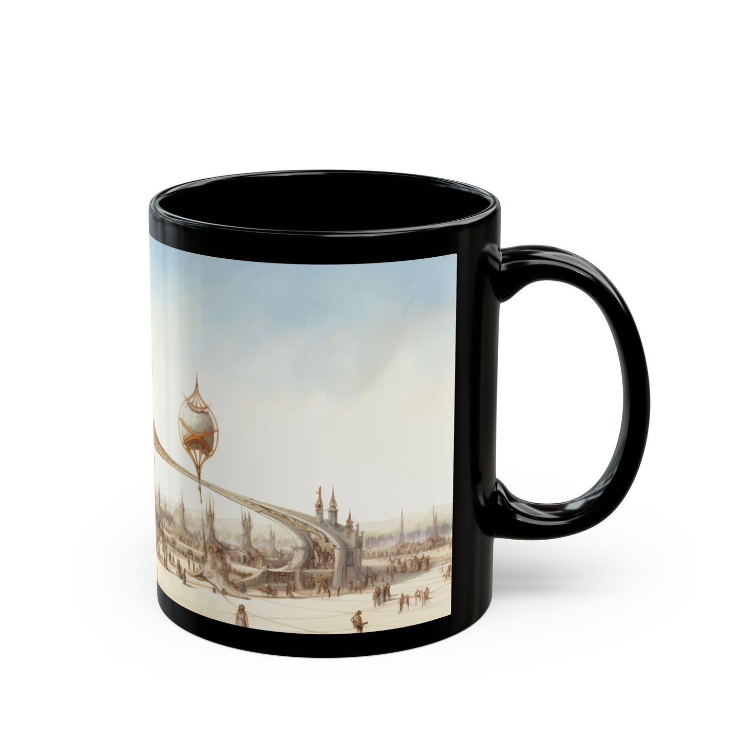 Sepia Spire Market Mug