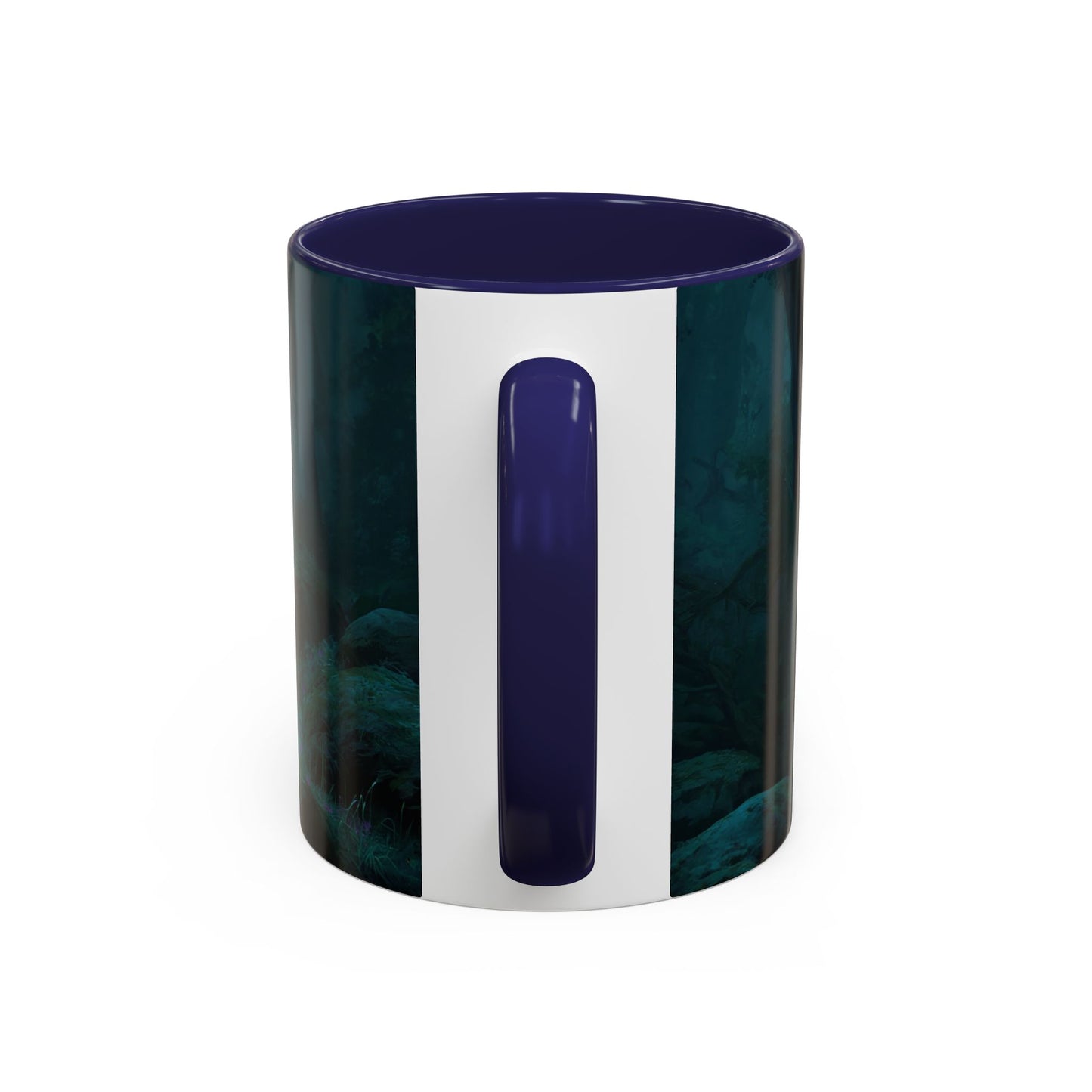 Glowing Sword Elf Sentinel Accent Coffee Mug (11, 15oz) – Misty Forest Guardian
