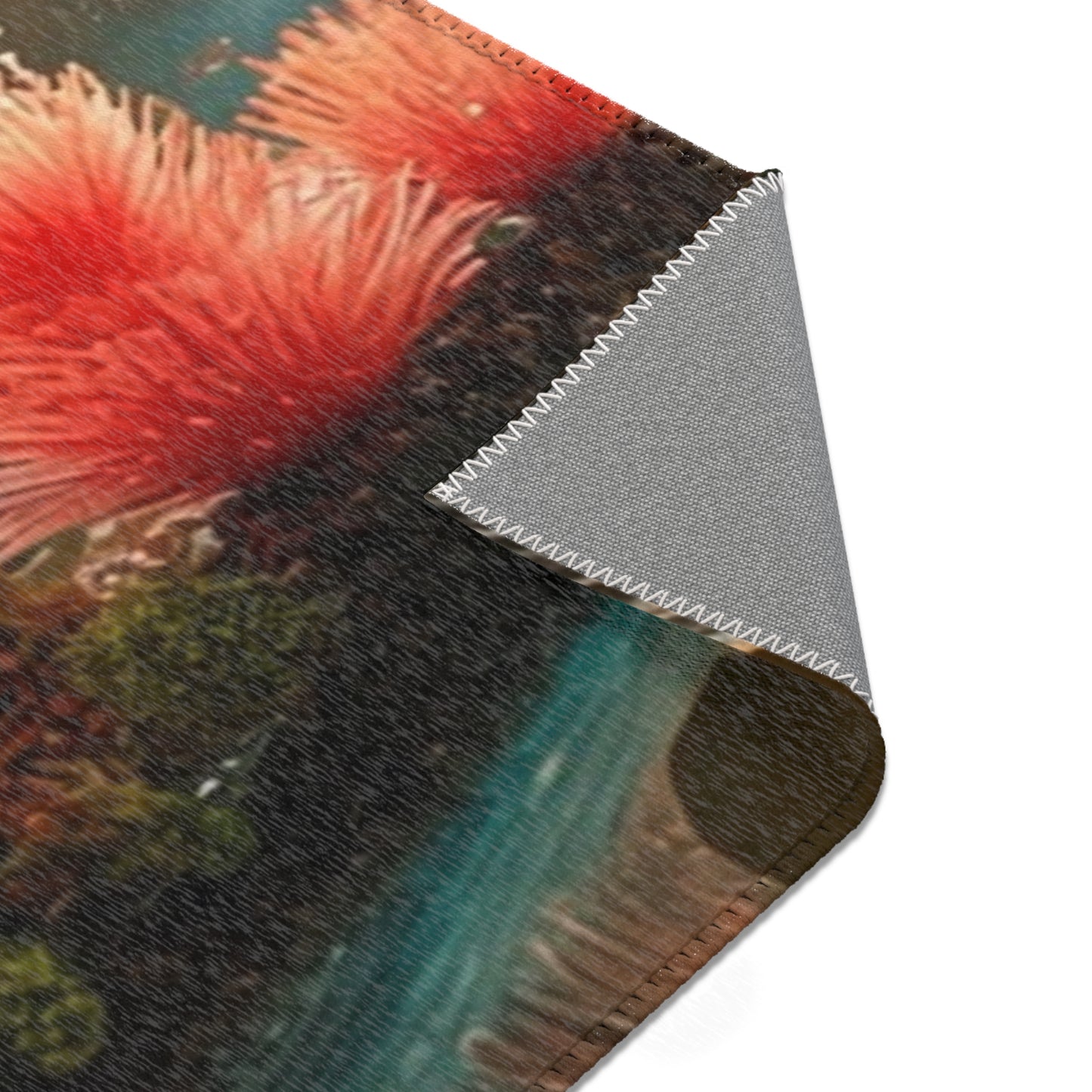 Forest Within Fish Area Rugs – Bioluminescent Underwater Sanctuary
