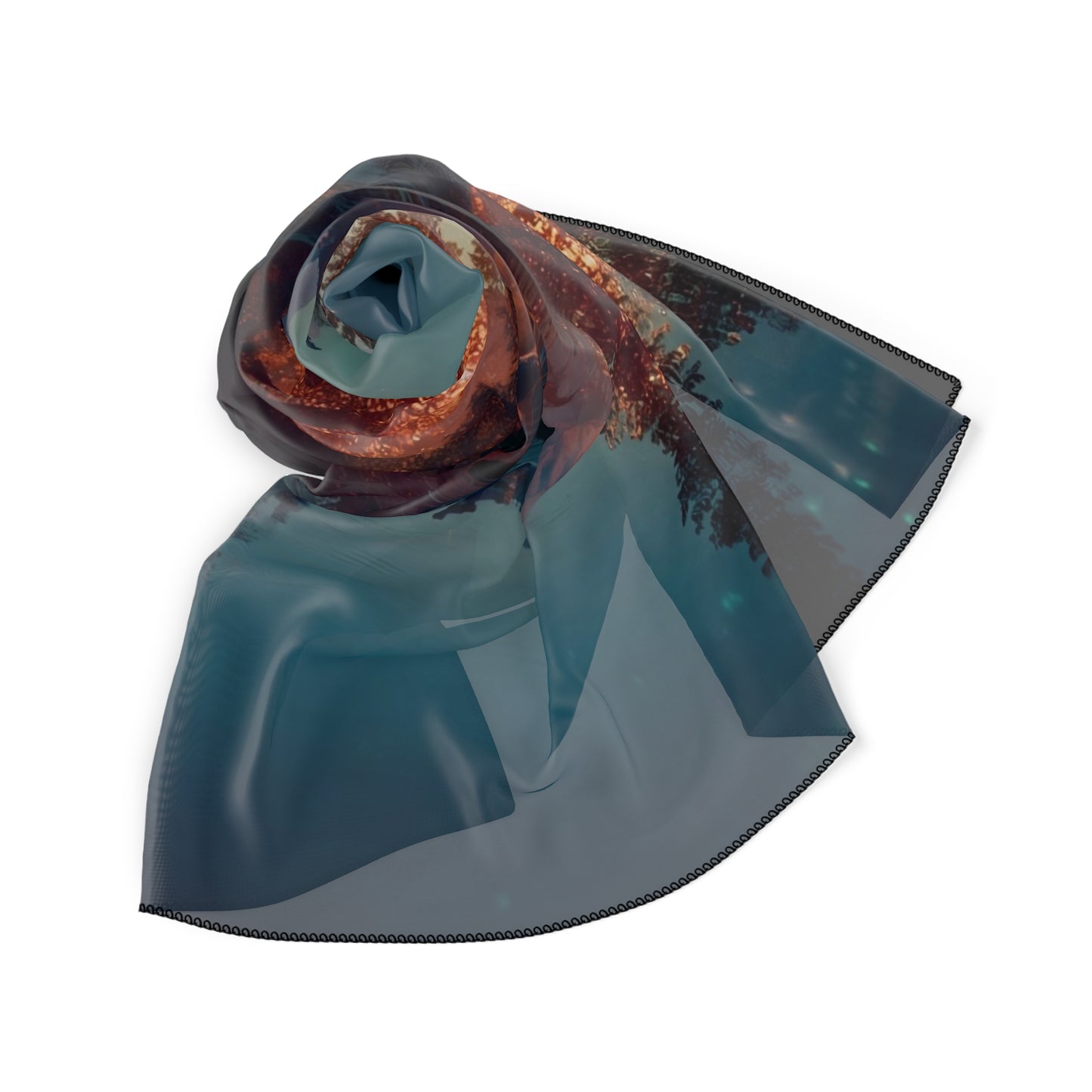 Starlit Valley Poly Scarf – Half Dome’s Whispering Reflection