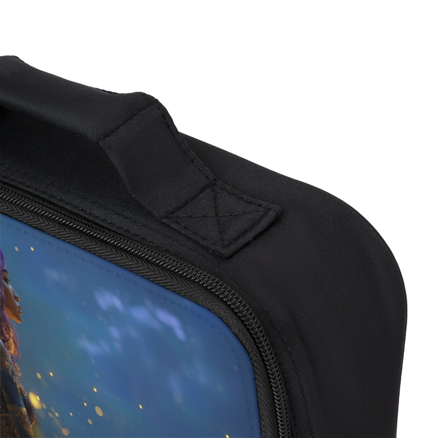 Starlit Siren Lunch Bag – Whispering Nightscape with Golden Dust