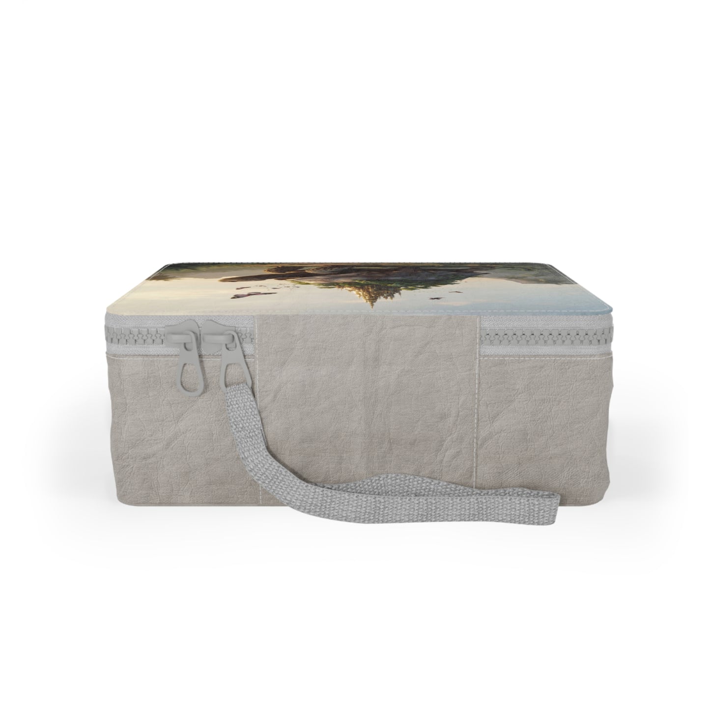 Castle on Tortoise Paper Lunch Bag – Sunset Sanctuary for Tiny Treasures