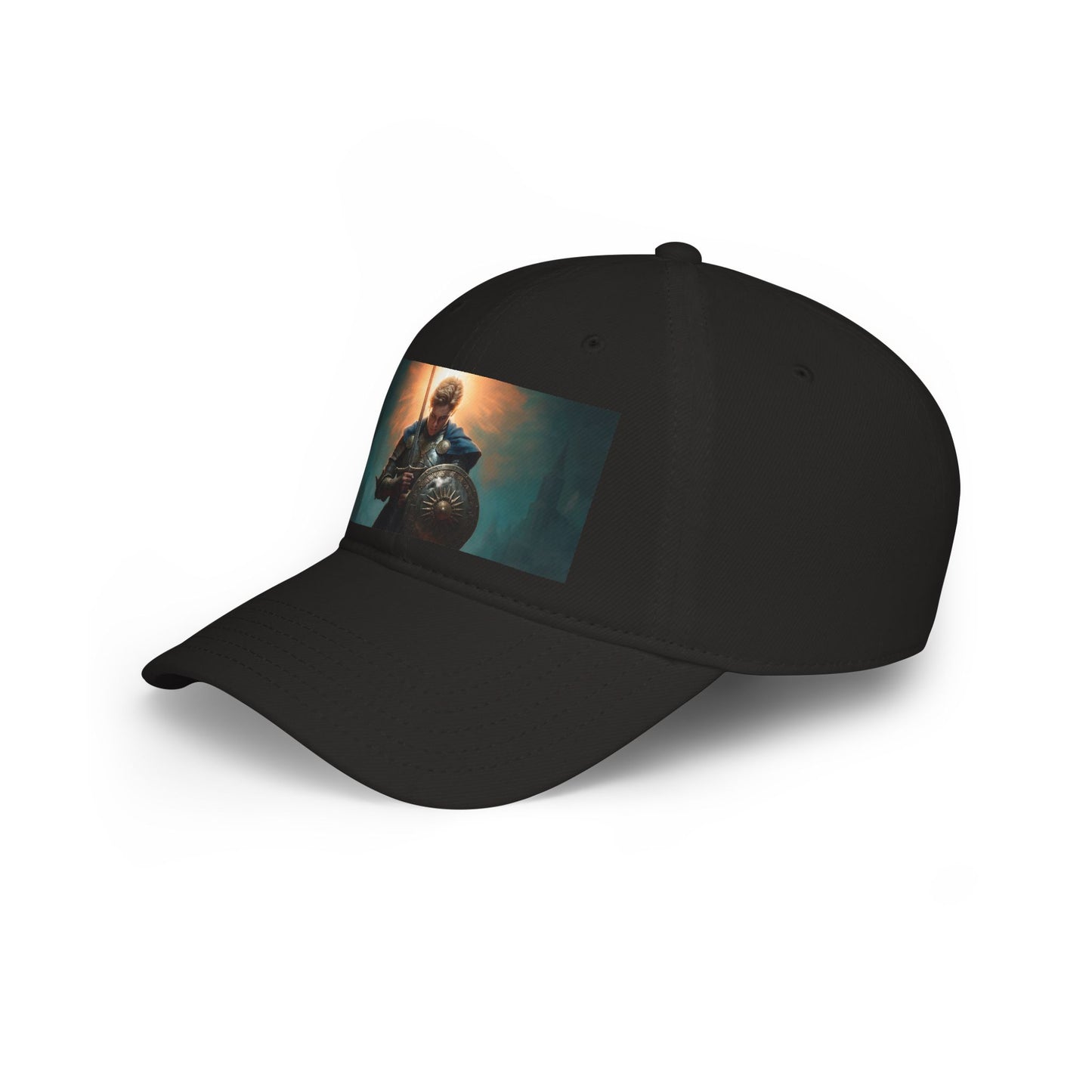 Dawn-Clad Sentinel Low Profile Baseball Cap – Radiant Resolve in Steel