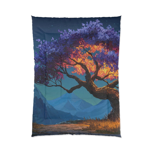 Celestial Tree Comforter – Twilight Bloom Dreamscape