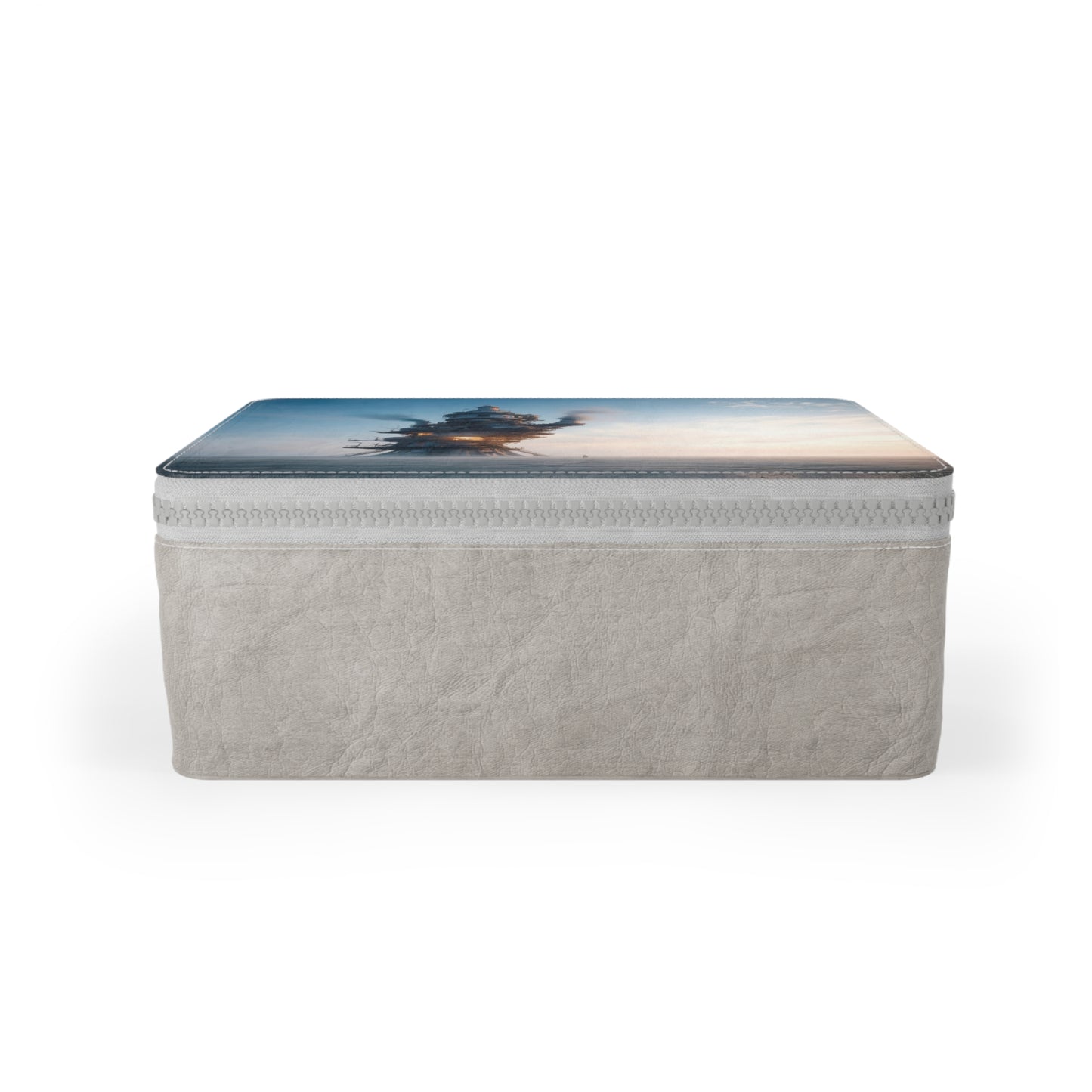 Skyward Steam Tower Paper Lunch Bag – Dusk’s Last Industrial Breath