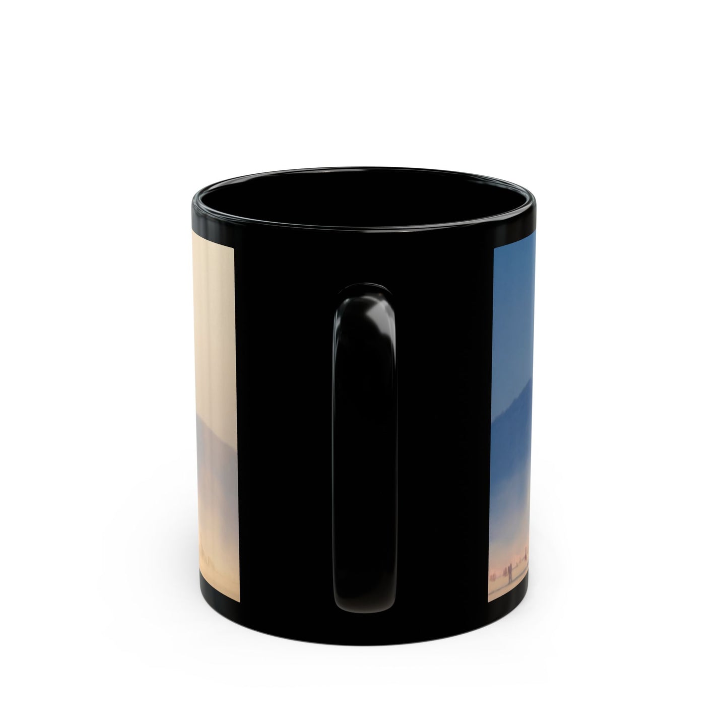 Desert Castle Black Mug – Sunset Sandstone Gateway