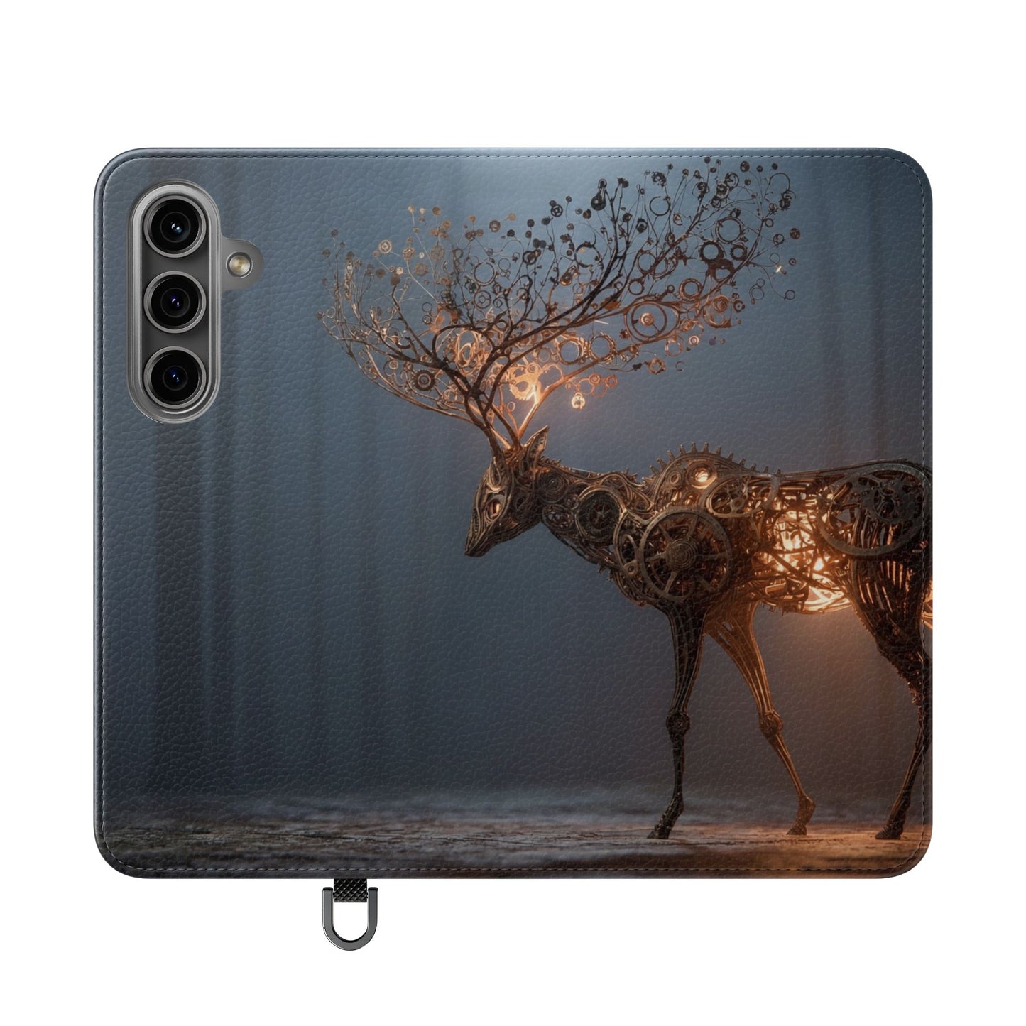 Mechanical Deer Flip Cases – Gears and Twilight Forest Guardian