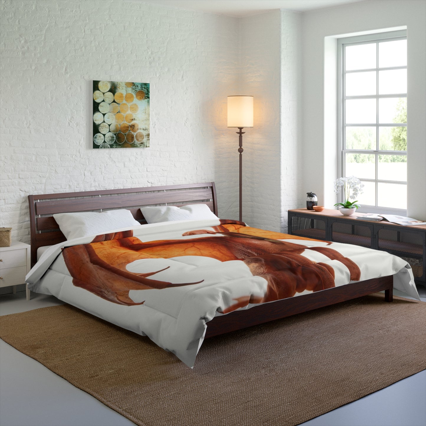 Winged Hound Comforter – Amber Glow Guardian