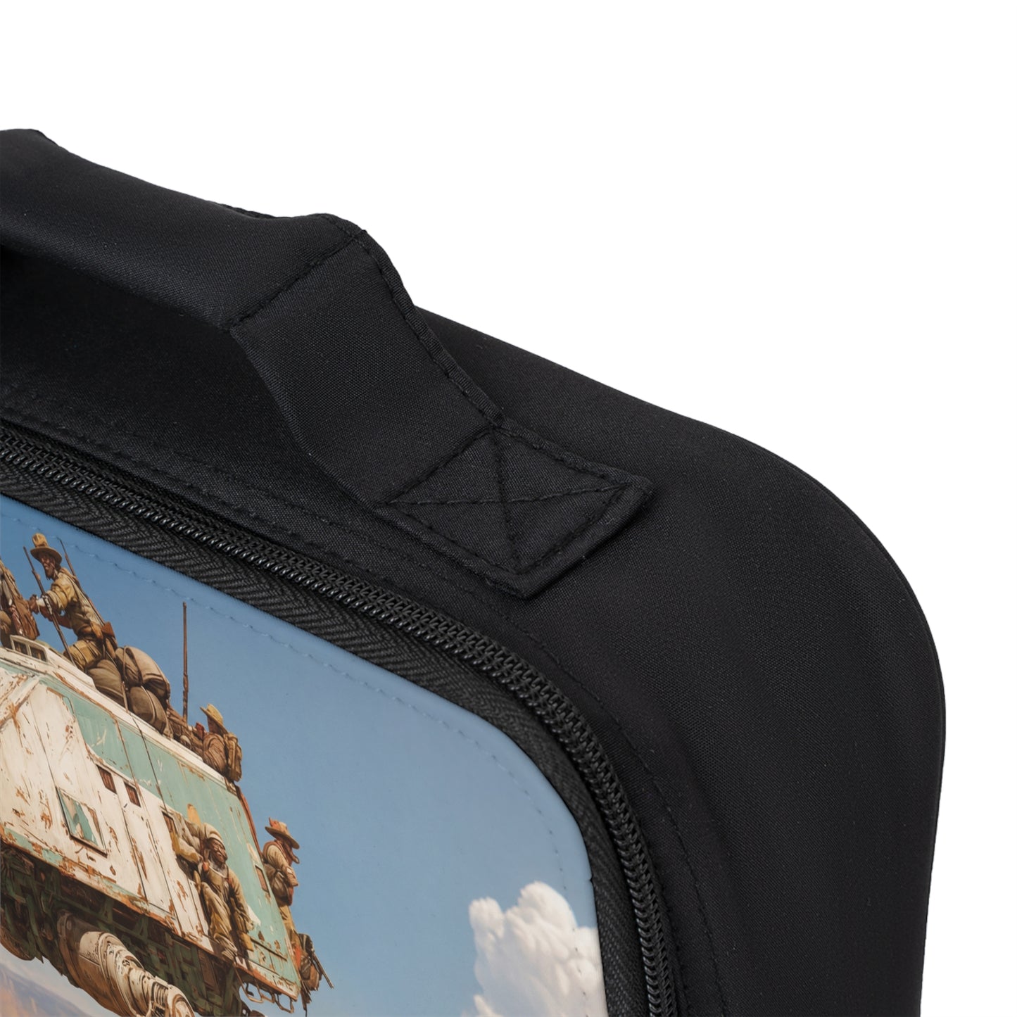 Desert Frontier Walker Lunch Bag – Rustic Sci-Fi March Through Canyon Heat