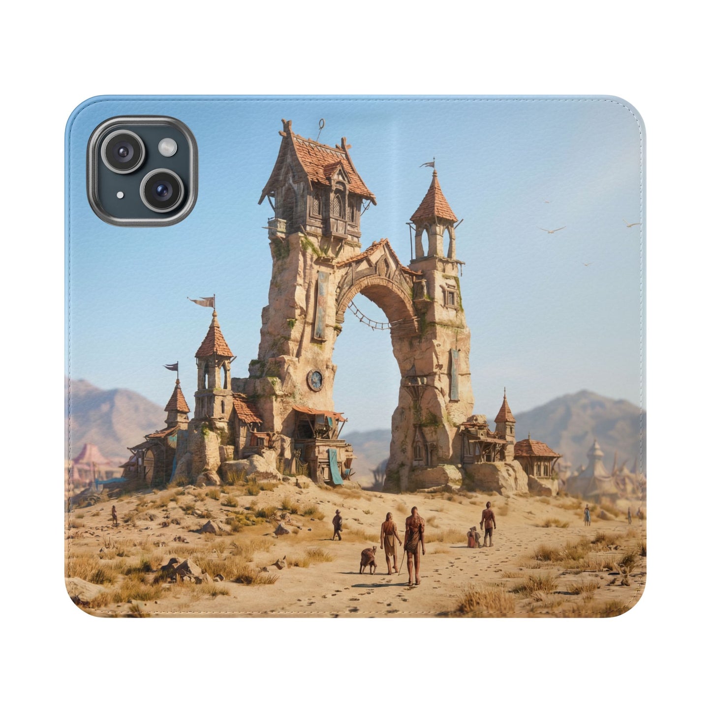 Desert Sentinel Gate Flip Cases – Weathered Archway Journey