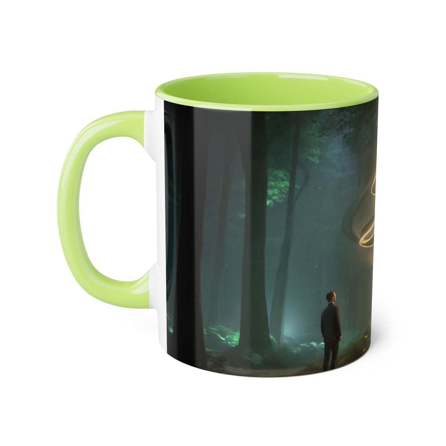 Spiral Light Guardian Accent Mugs, 11oz – Ethereal Forest Portal