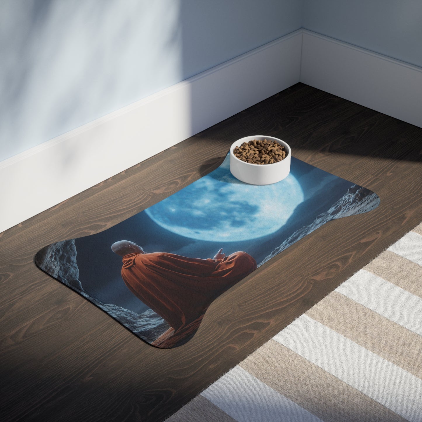 Moonlit Meditation Mat – Serene Cave Glow Design