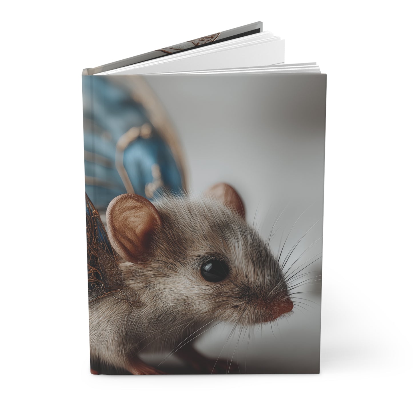 Blue-winged Fairy Mouse Hardcover Journal Matte – Whispers of the Quiet Winged