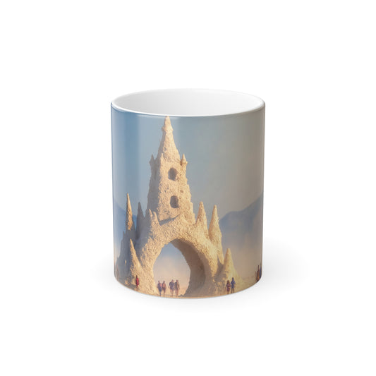 Dune Citadel Color Morphing Mug, 11oz – Golden Hour Archway Vista