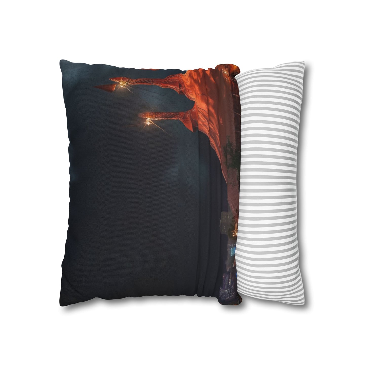 Crimson Carnival Tent Pillowcase – Whispers of the Midnight Ringmaster