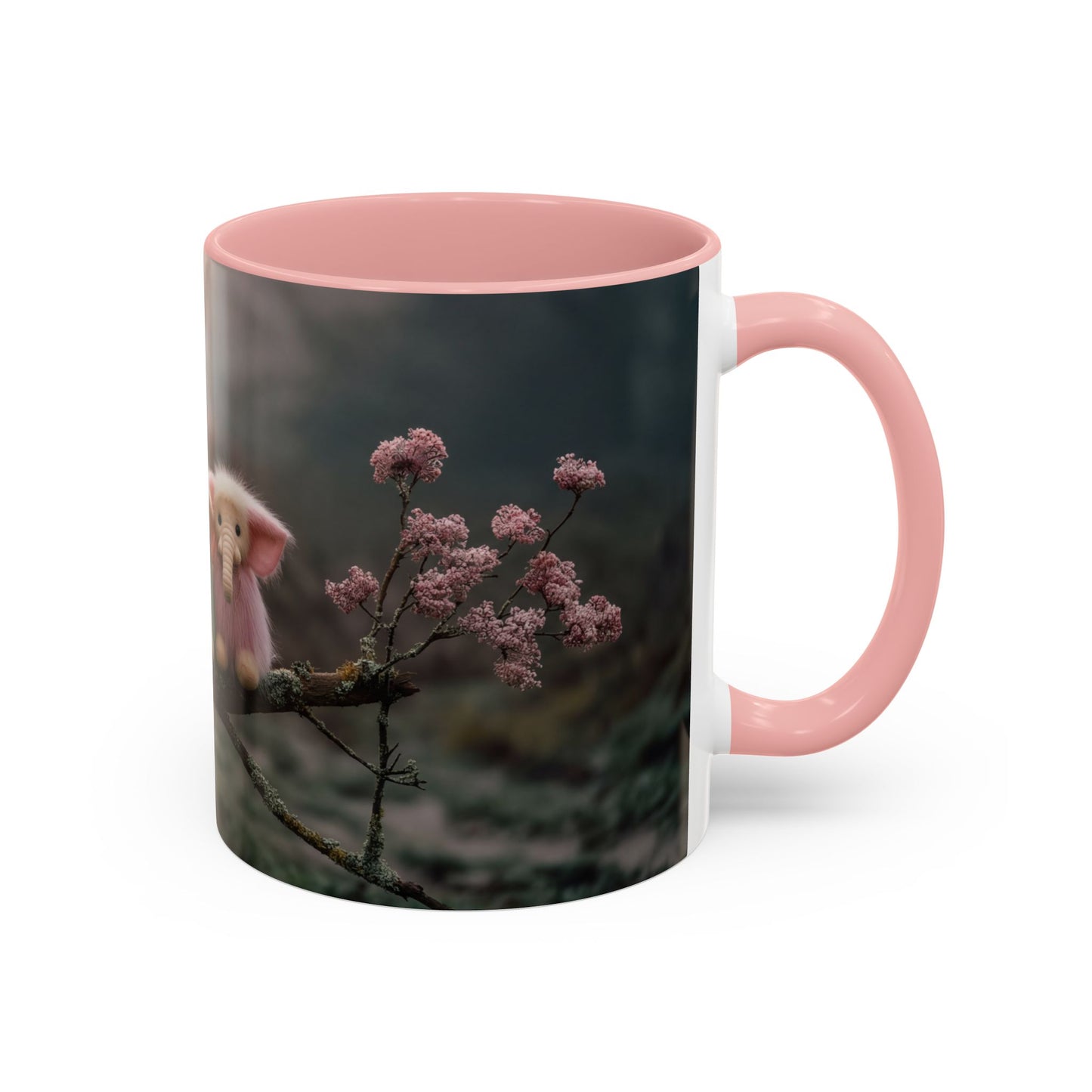 Fuzzy Elephant Trio Accent Coffee Mug (11, 15oz) – Mossy Branch Forest Friends
