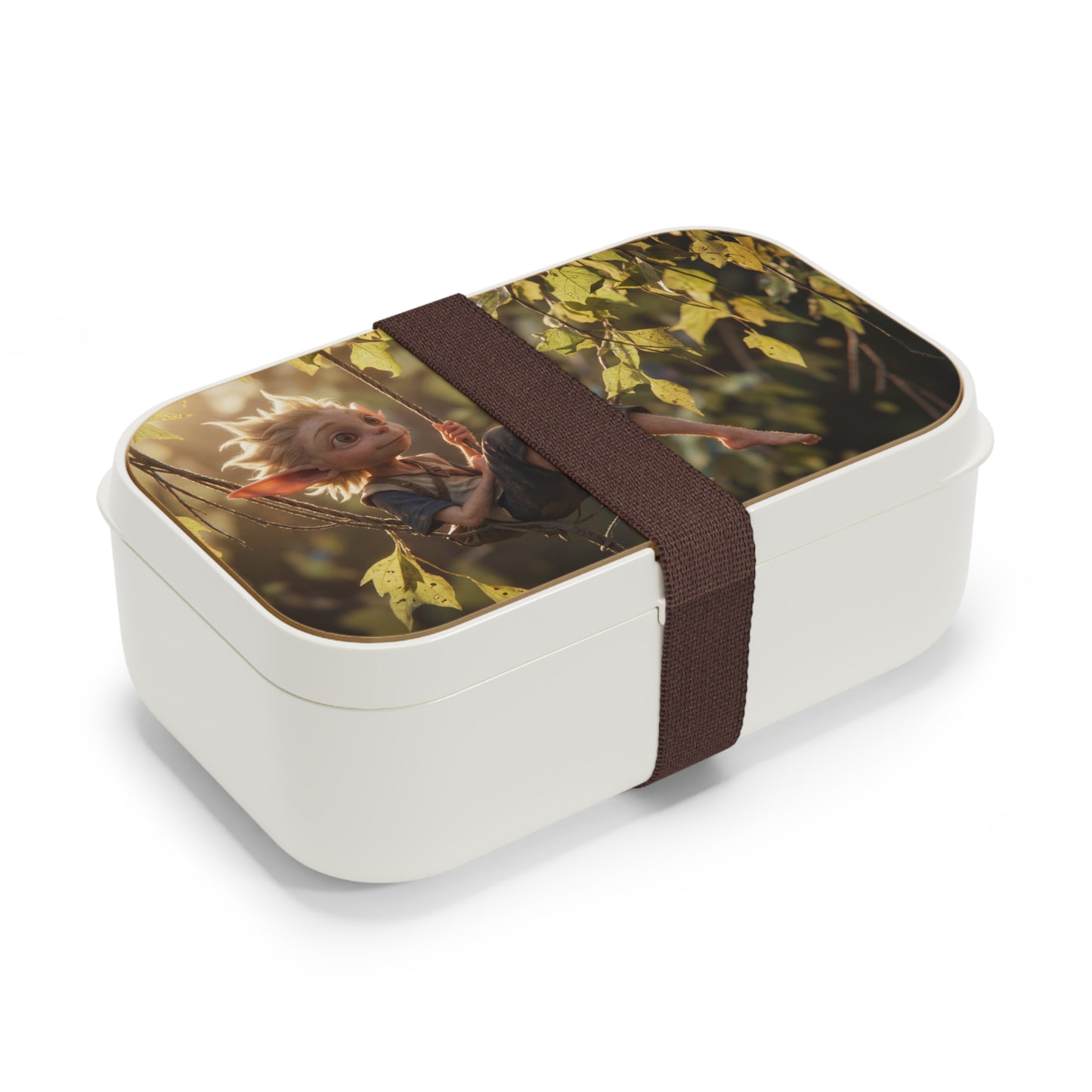Forest Gnome Swing Bento Lunch Box – Golden Hour Adventure
