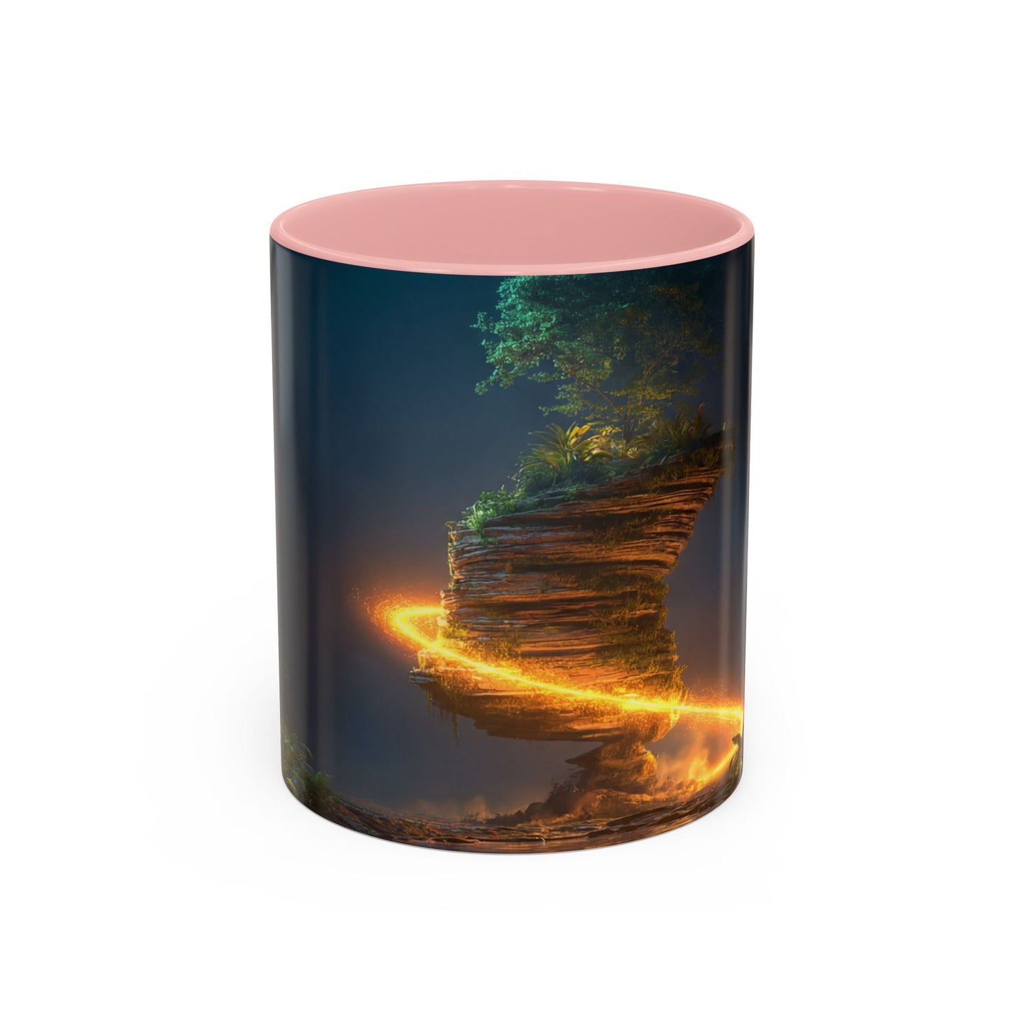Floating Stone Temple Mug – Twilight Portal Dreamscape
