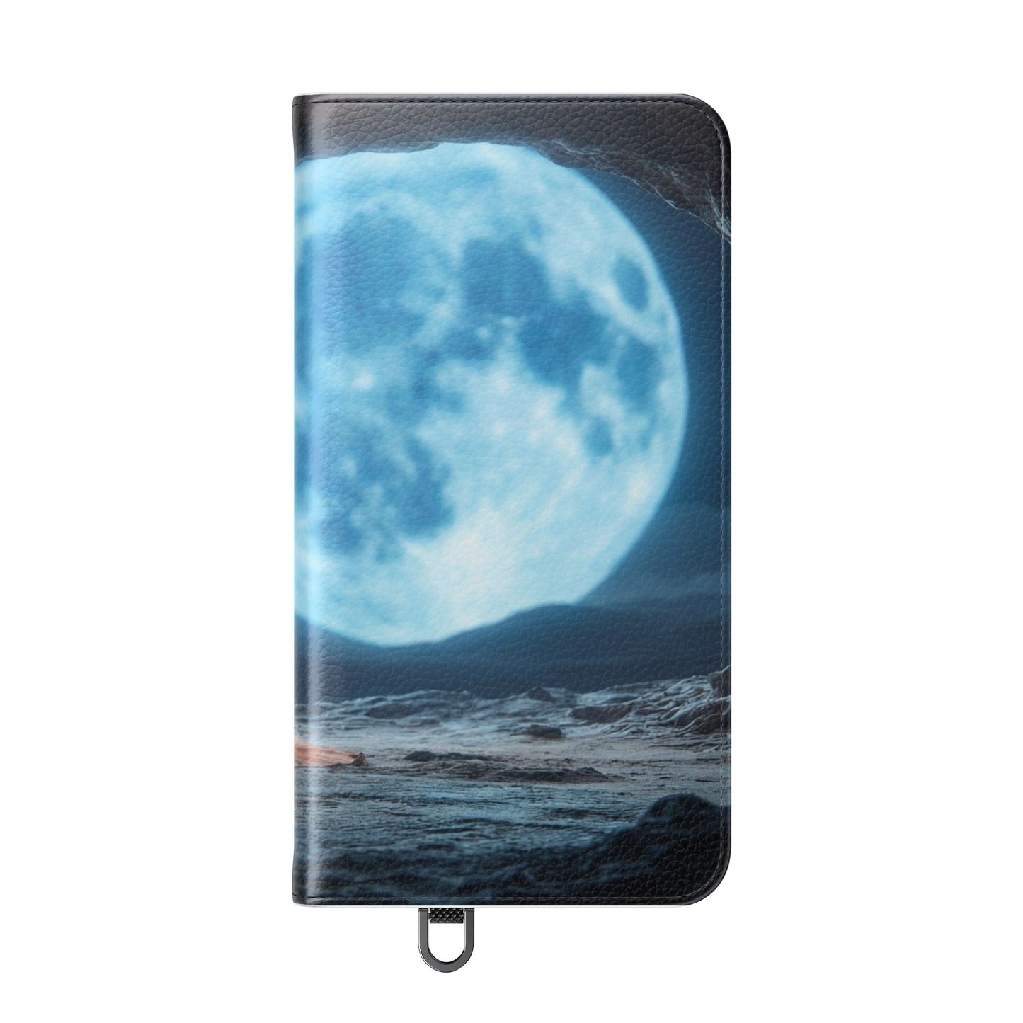 Lunar Meditation Flip Cases – Serene Monk Under Moonlight
