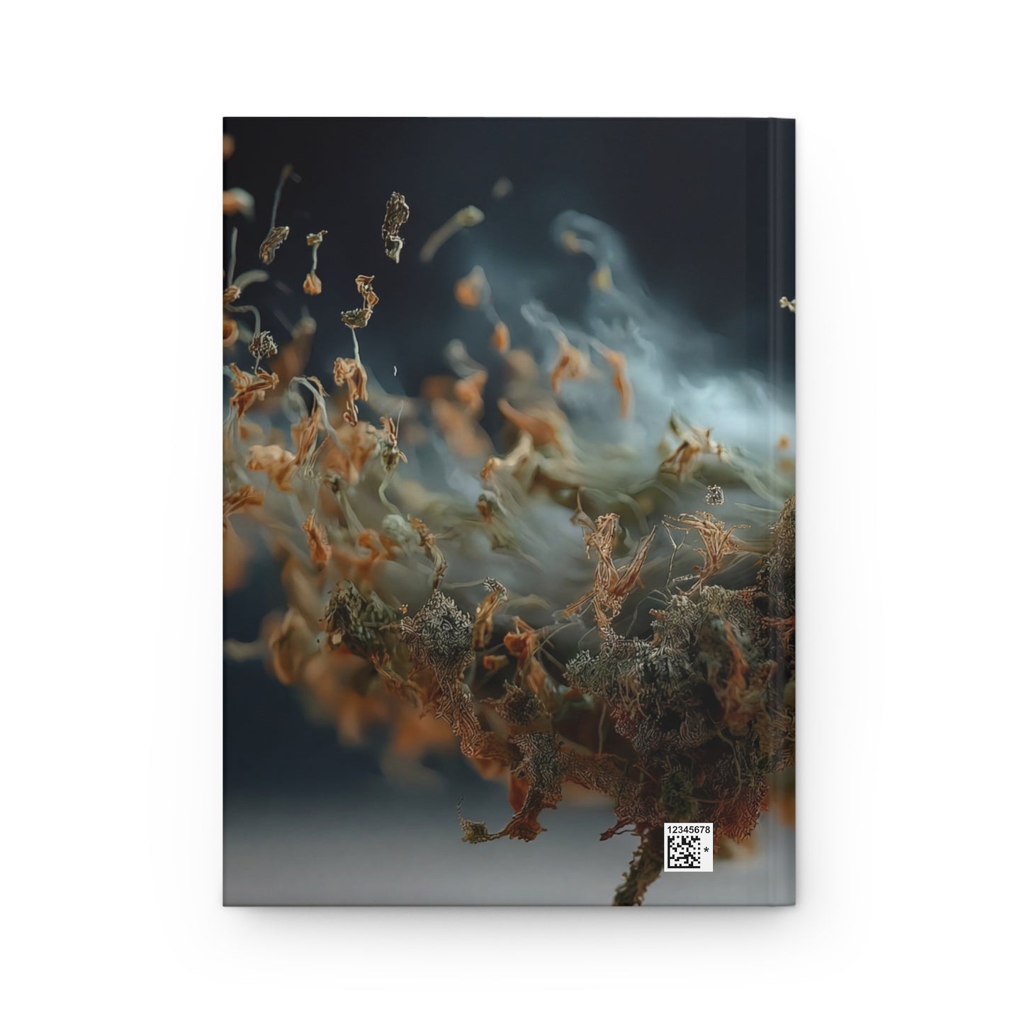Lichen Fairy in Flight Hardcover Journal Matte – Mossy Wings Against Deep Twilight