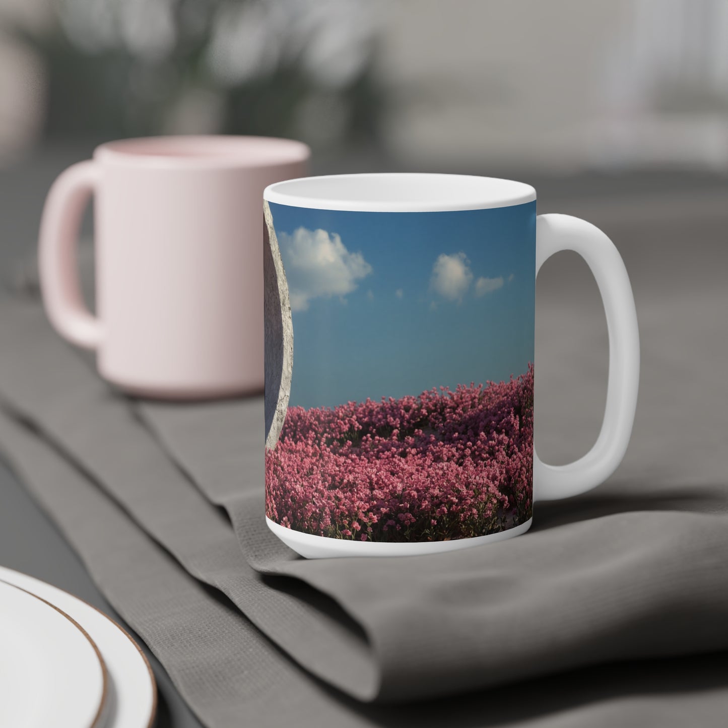 Stone Ring in Pink Bloom Ceramic Mugs (11oz\15oz\20oz) – Gateway to Quiet Wonder