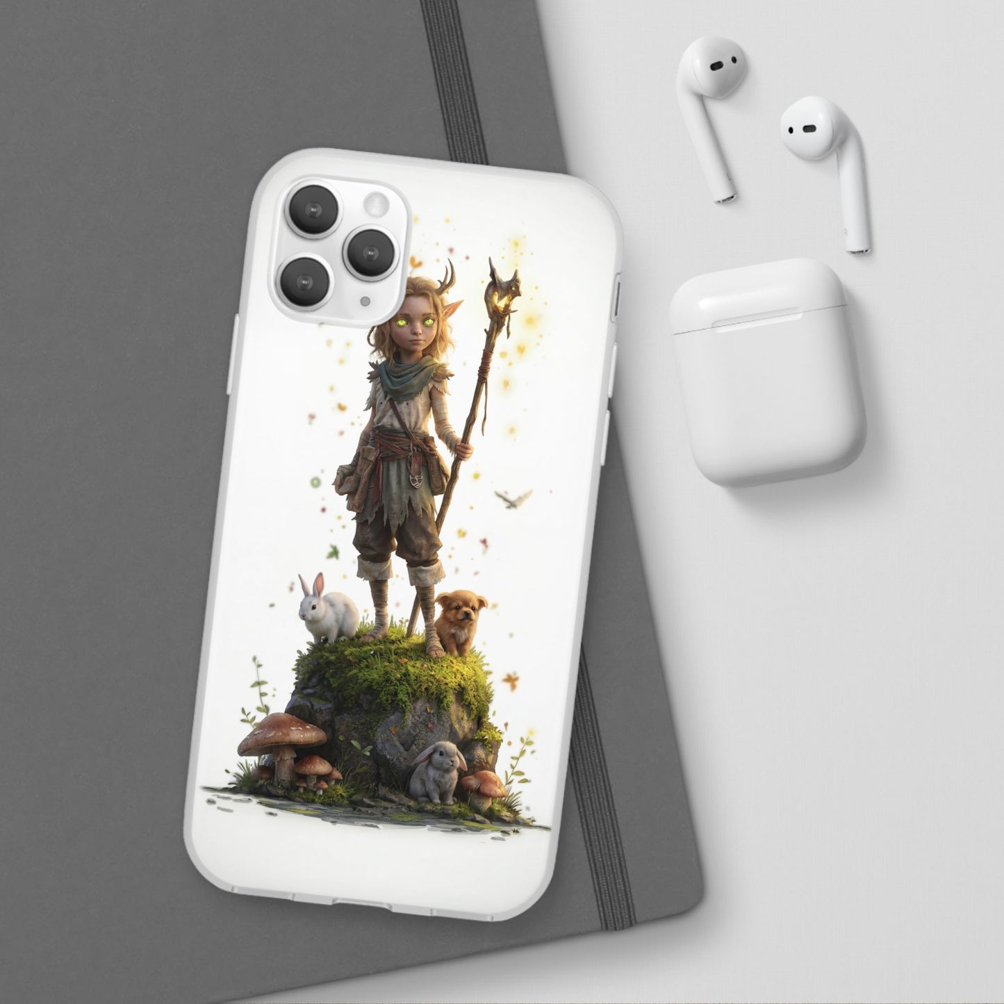 Forest Sentinel Flexi Cases – Luminescent Deerhorn Guardian
