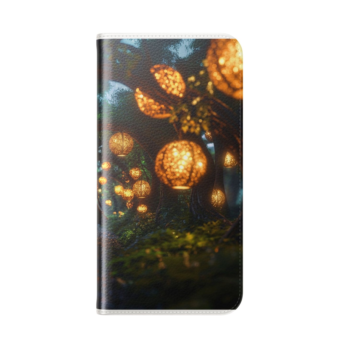 Lantern Archway Flip Cases – Girl Walking Through Forest Tunnel Art Case