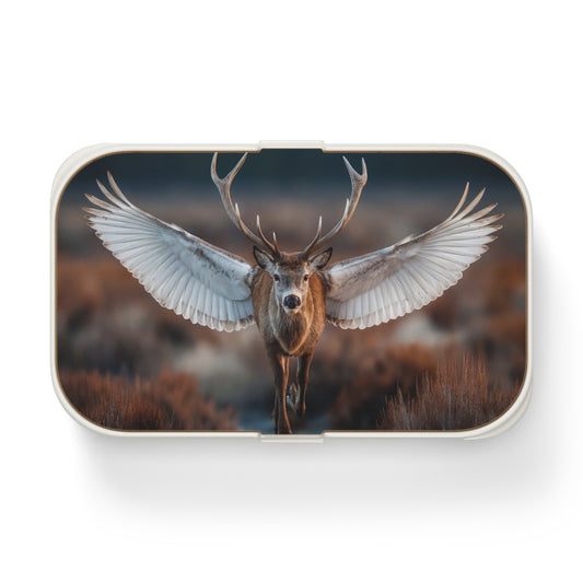 Winged Stag Bento Lunch Box – Forest Flight at Dusk