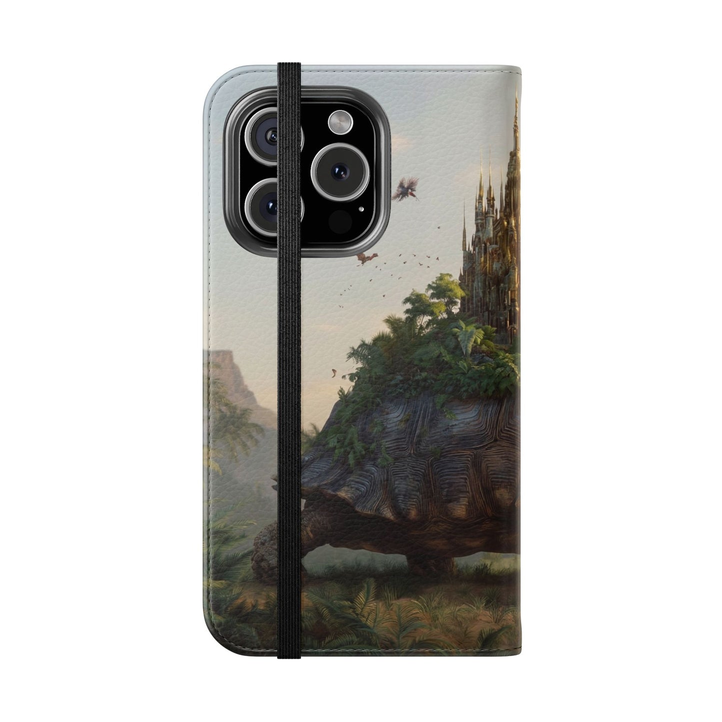 Castle Turtle Flip Cases – Golden Spire Jungle Guardian