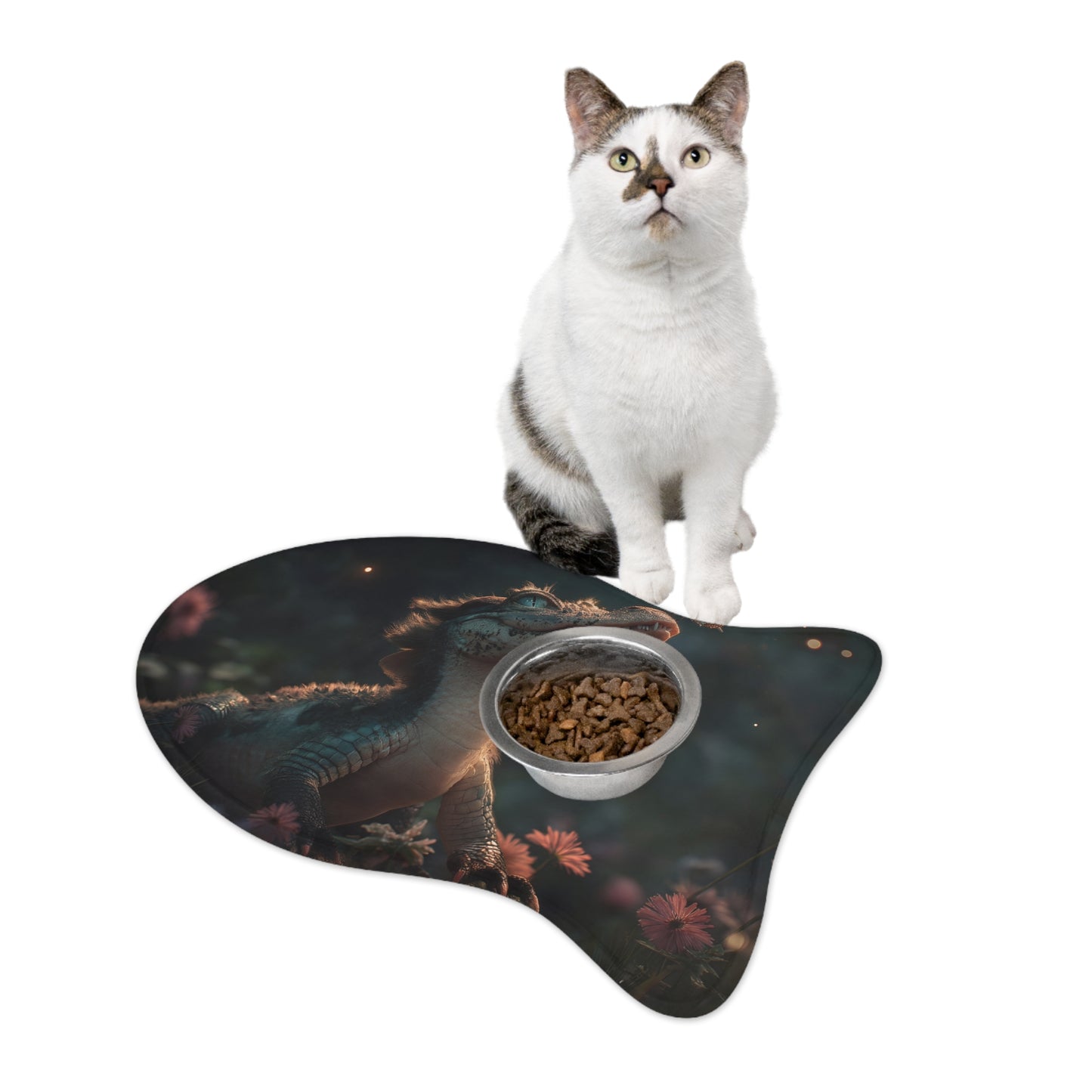 Baby Croc Butterfly Pet Feeding Mats – Tender Garden Encounter Scene