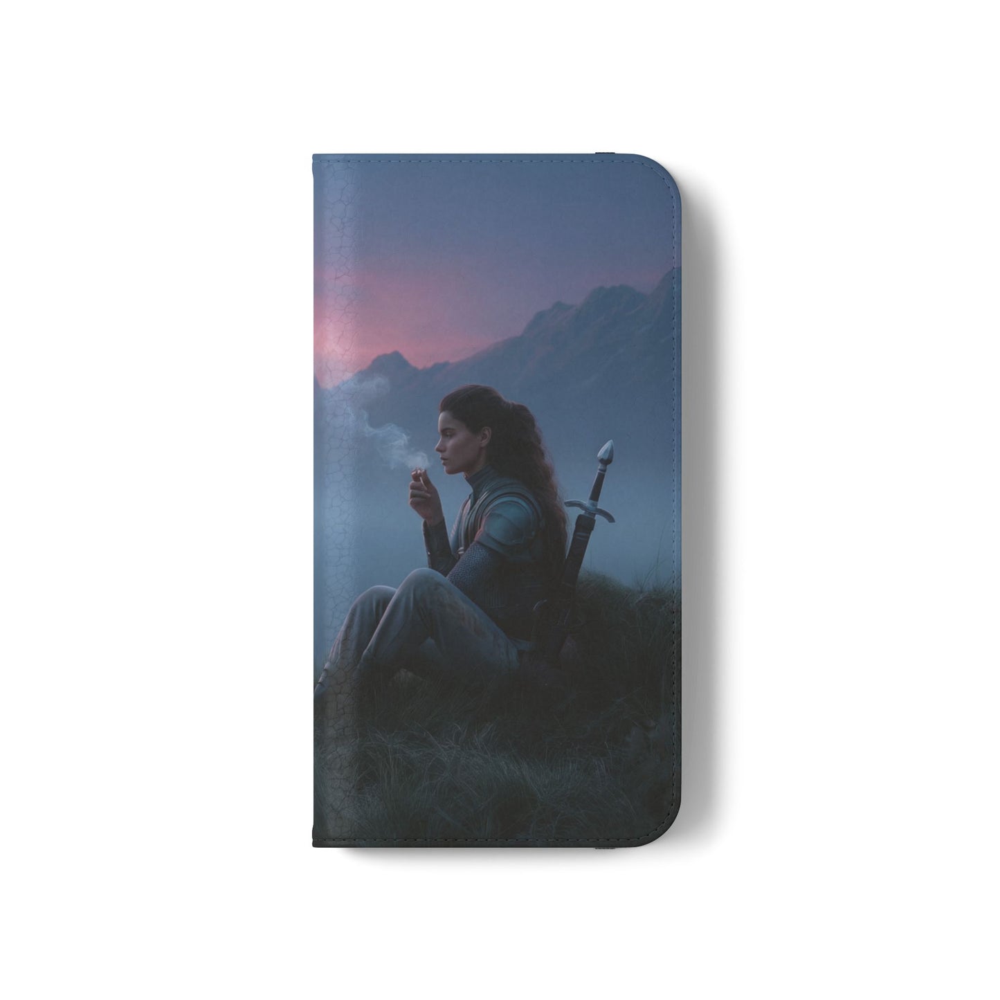 Silent Guardian Flip Cases – Misty Dawn Warrior and Dragon Companion