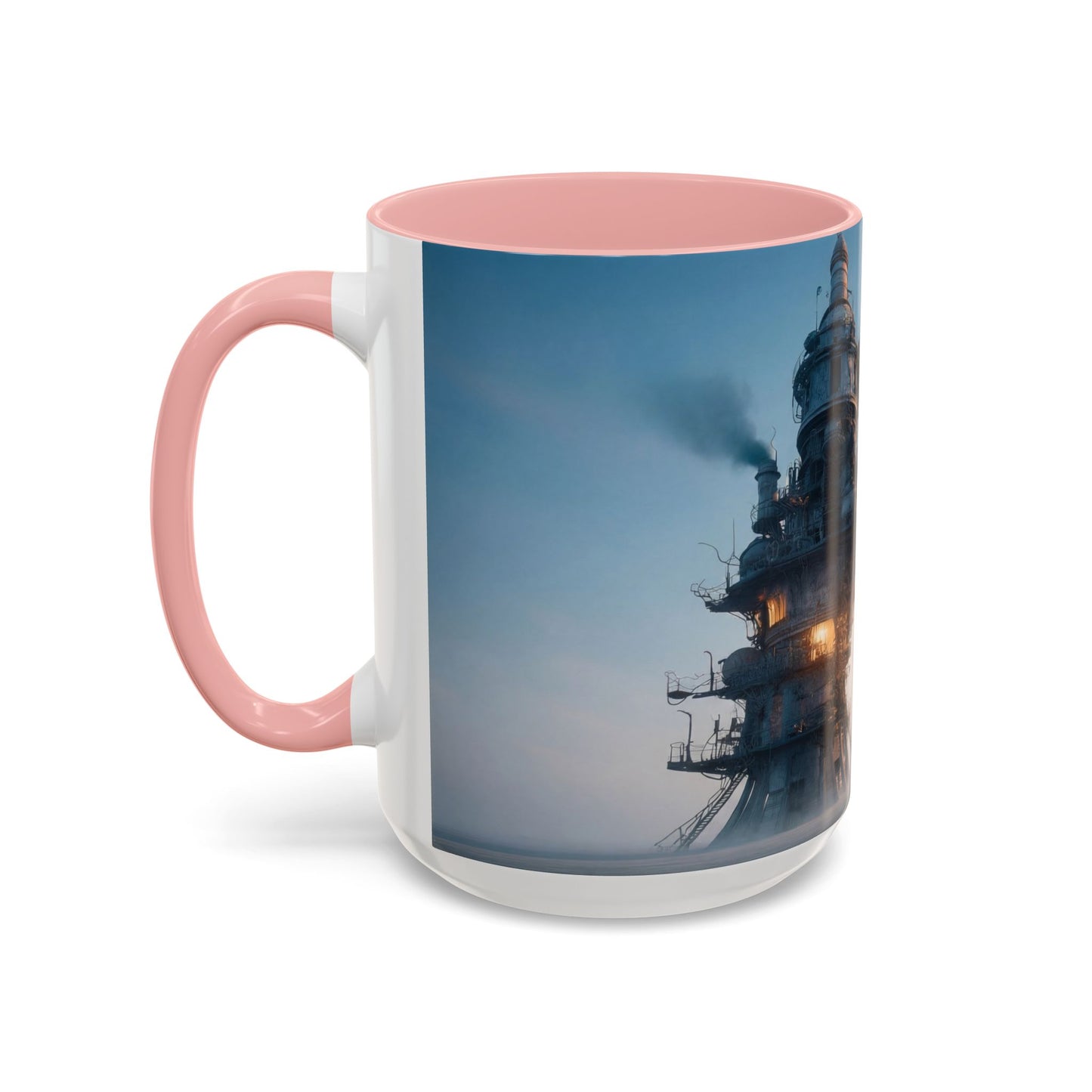 Skyborne Factory Accent Coffee Mug (11, 15oz) – Steam-Punk Horizon Dreamscape