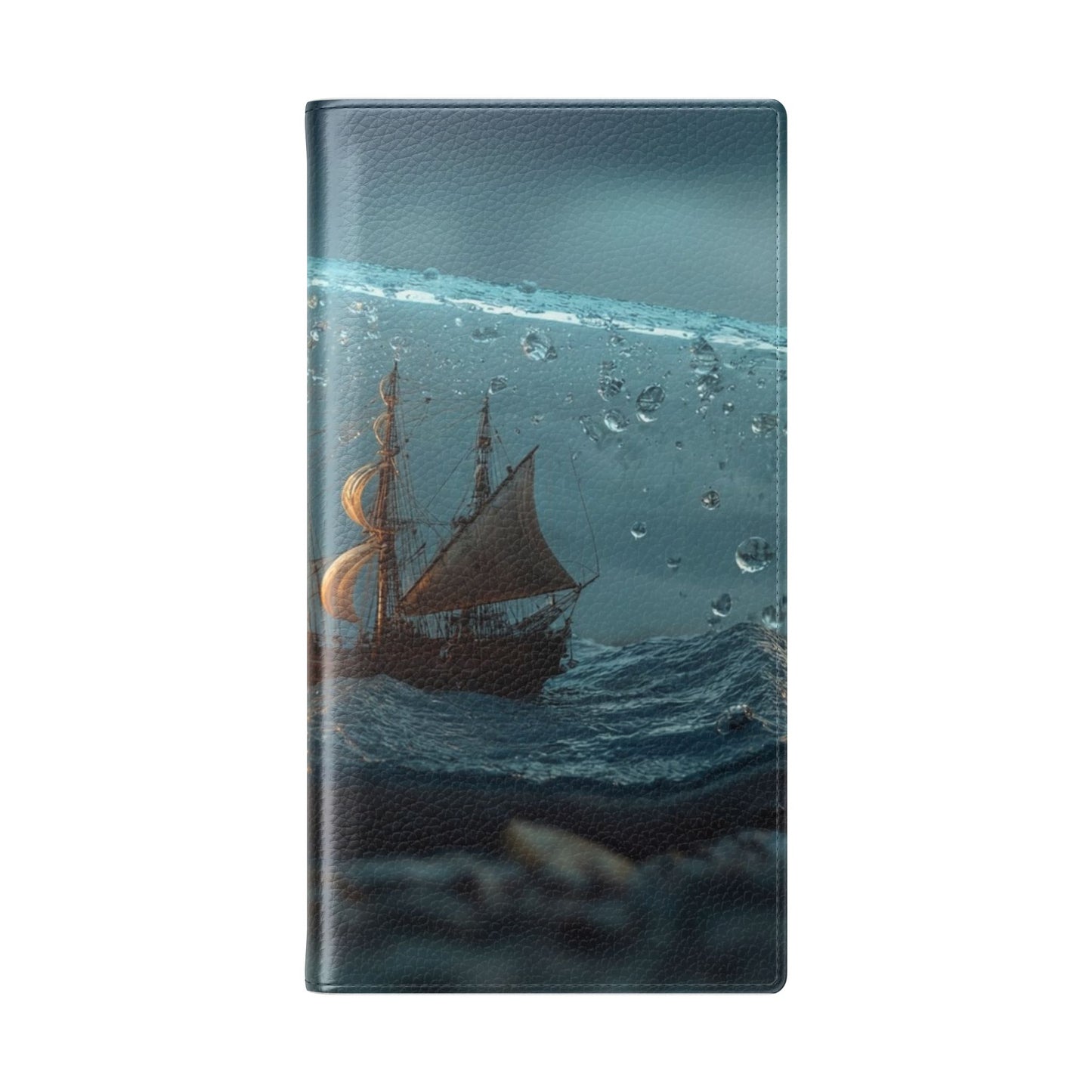 Storm-Struck Galleon Flip Cases – Lightning Inside Glass Bottle