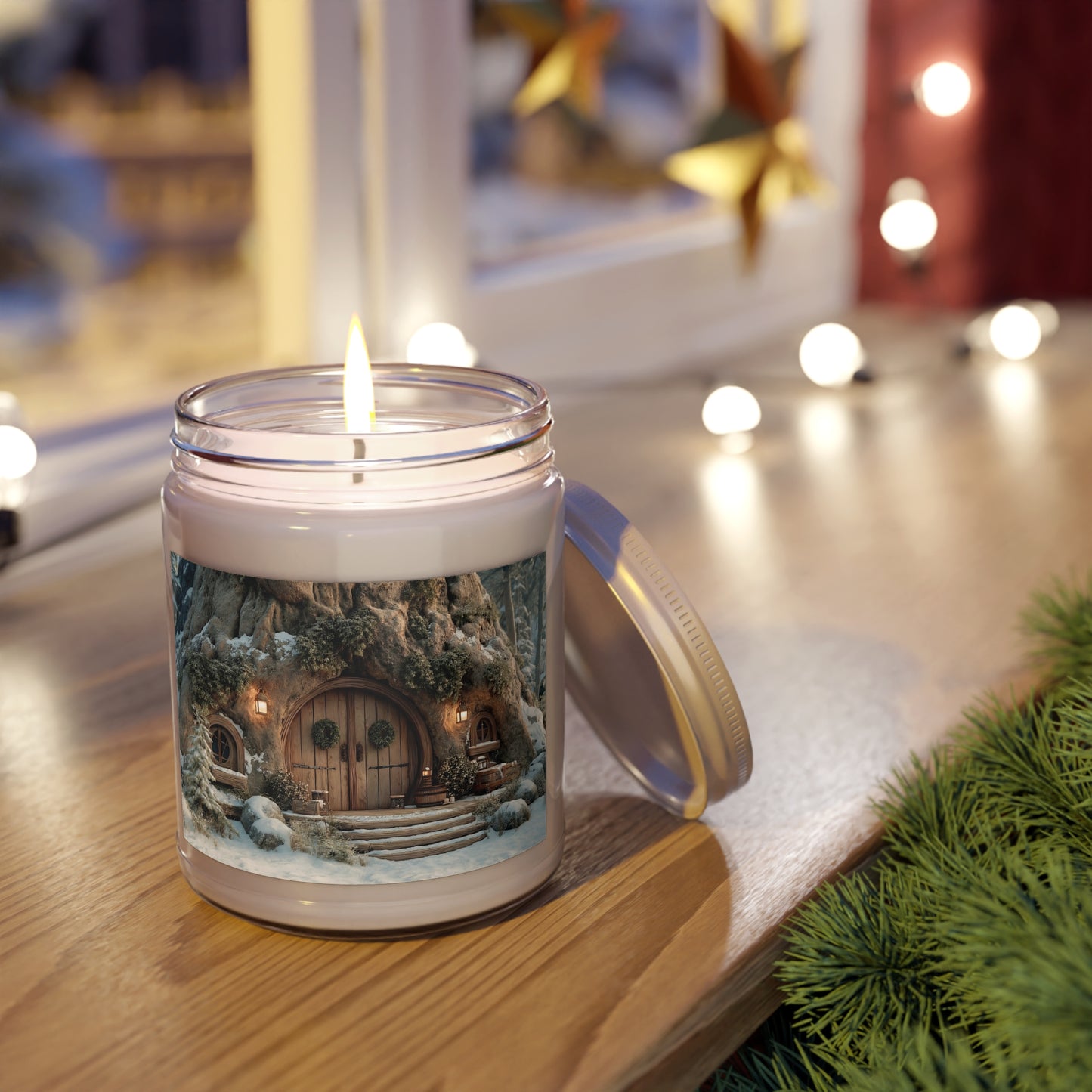 Winter Hollow Treehouse Candle – Snow-Dusted Enchanted Retreat