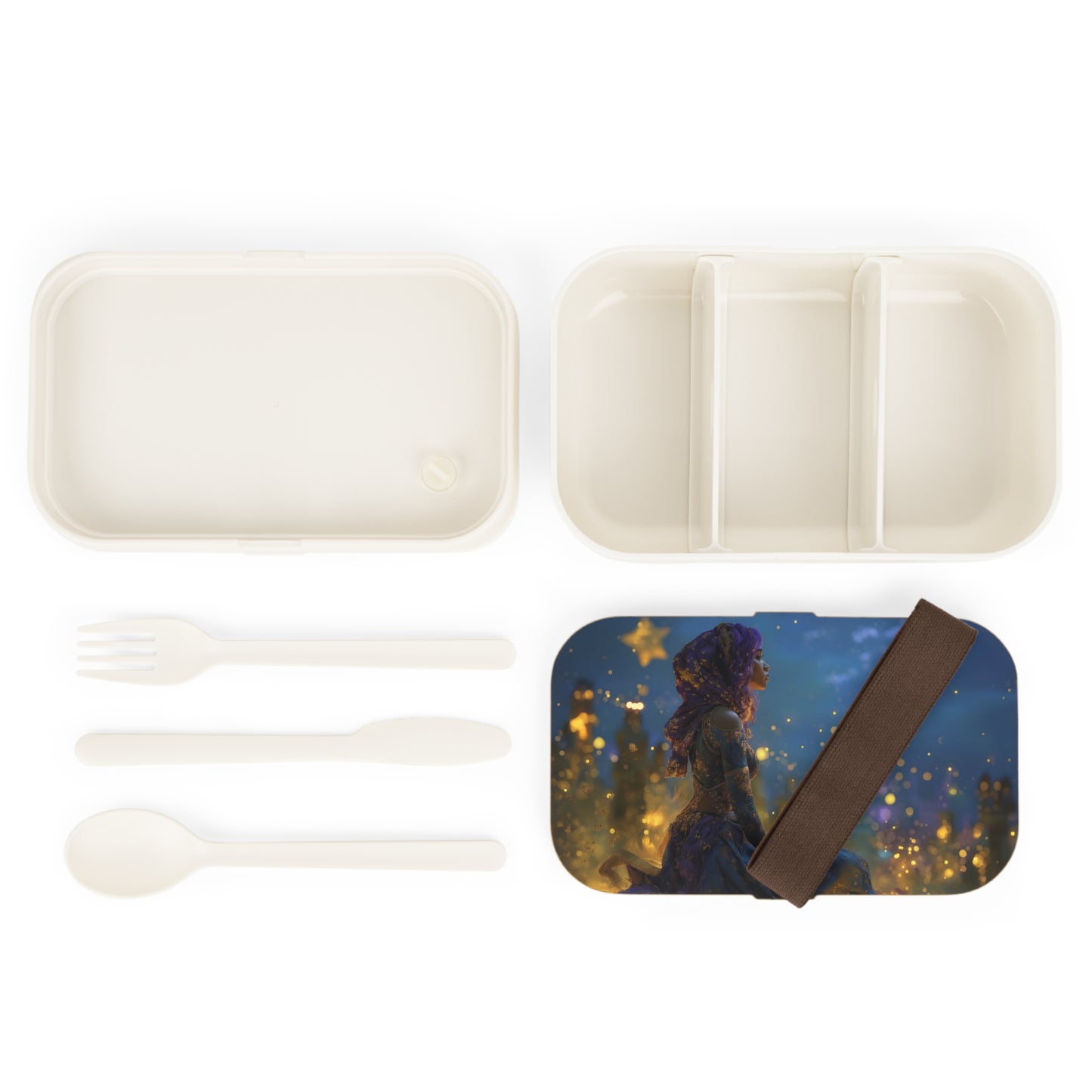 Starlit Scribe Bento Lunch Box – Whispers of the Night Sky