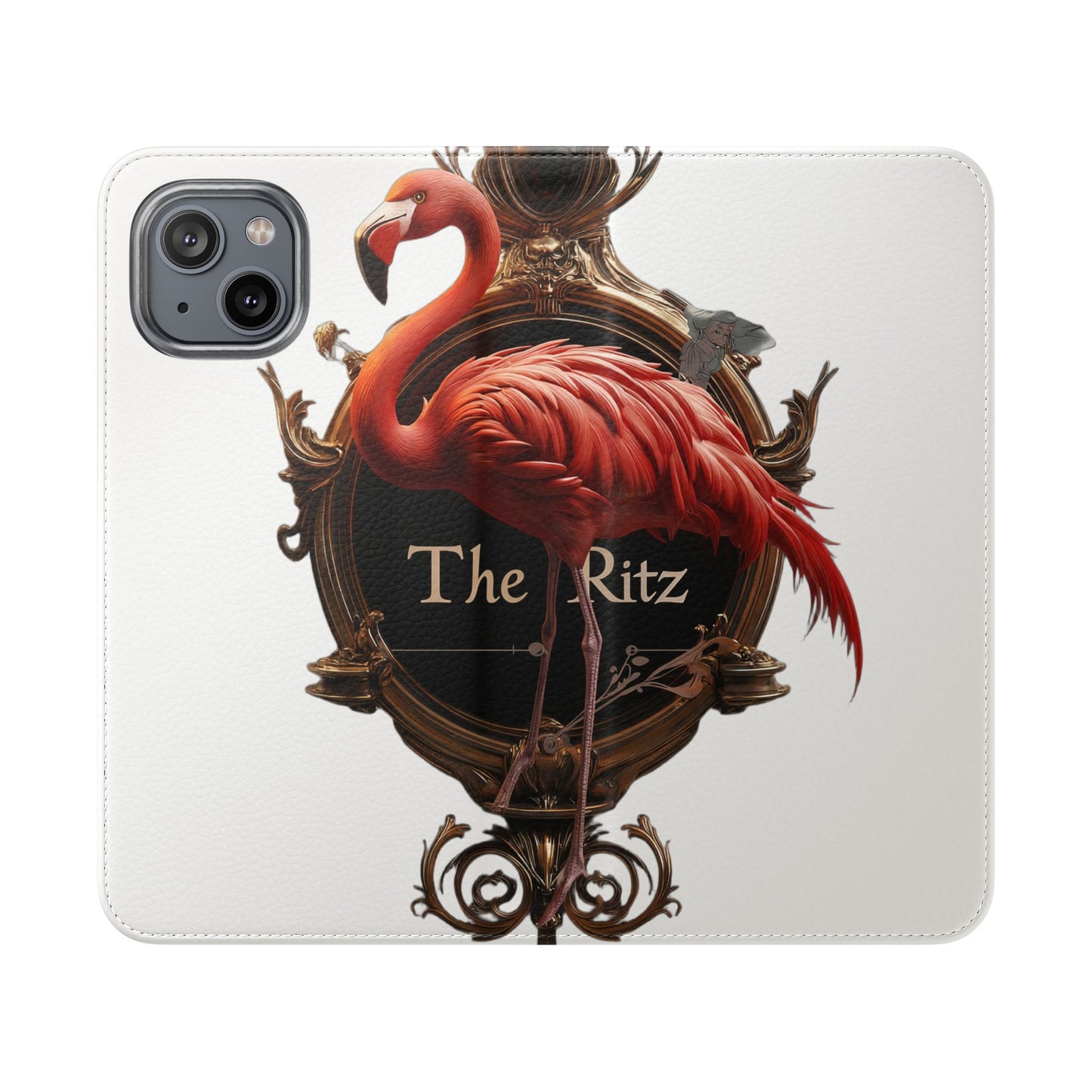 The Ritz Flamingo Flip Cases – Gilded Ornate Frame Art Design